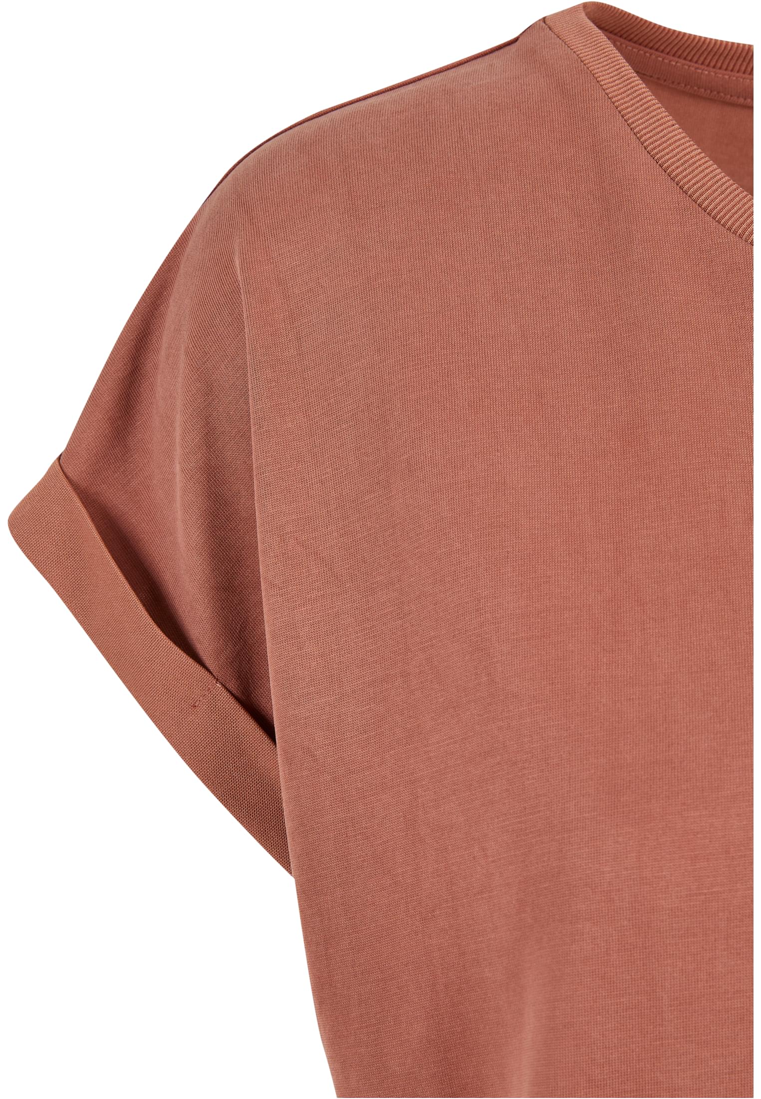 Ladies Modal Extended Shoulder Tee | terracotta