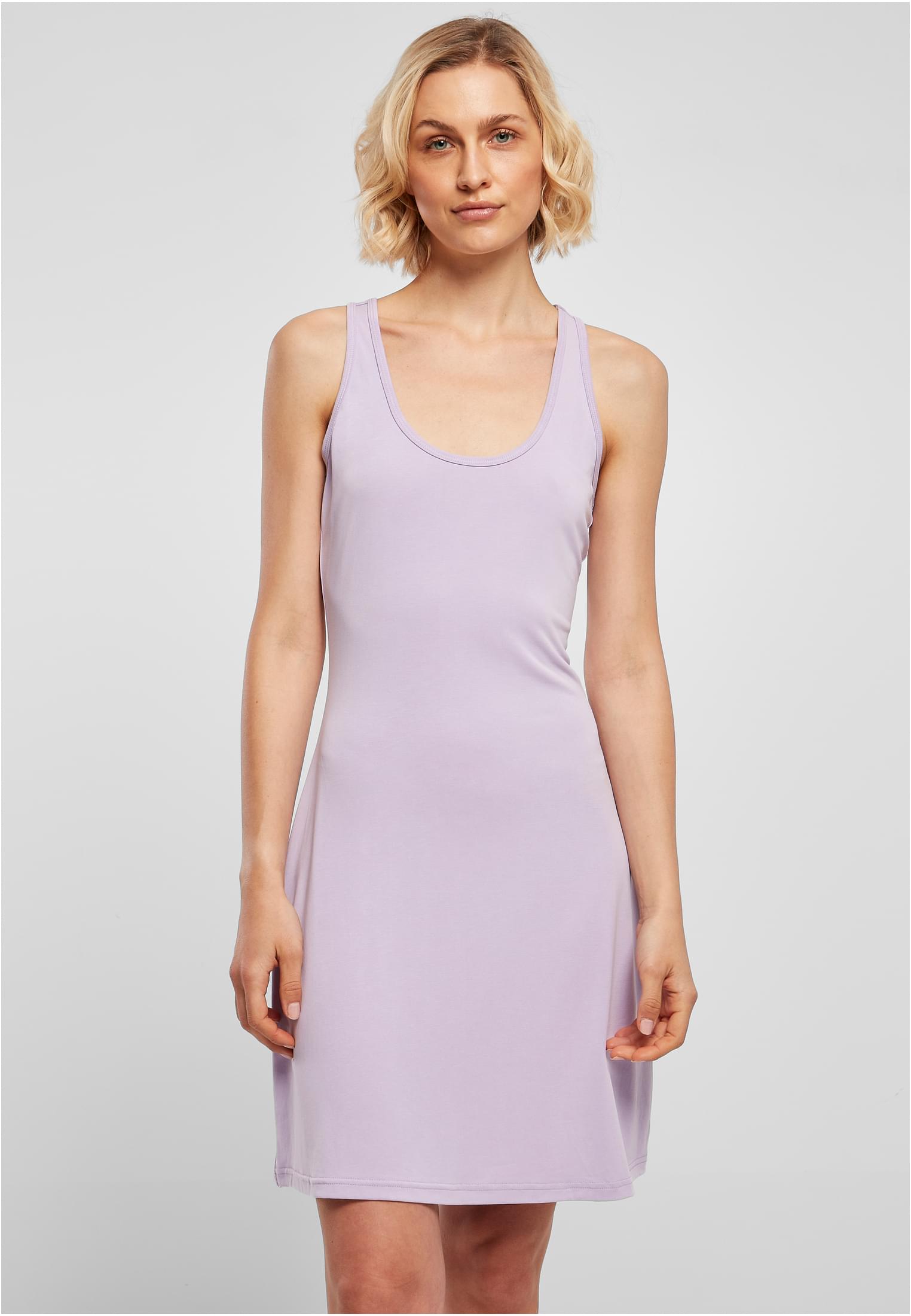 Ladies Modal Short Racer Back Dress | lilac