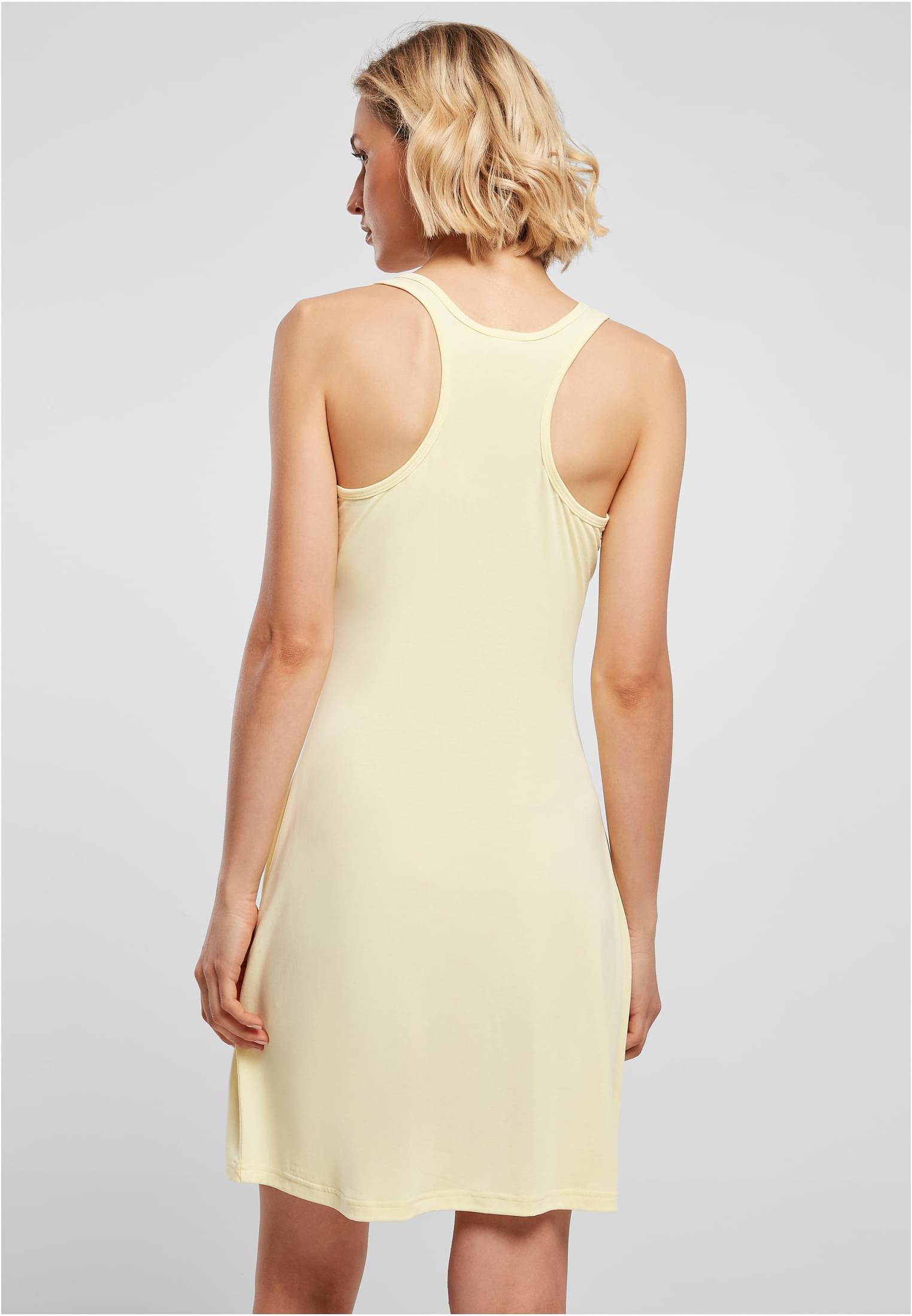 Ladies Modal Short Racer Back Dress | softyellow