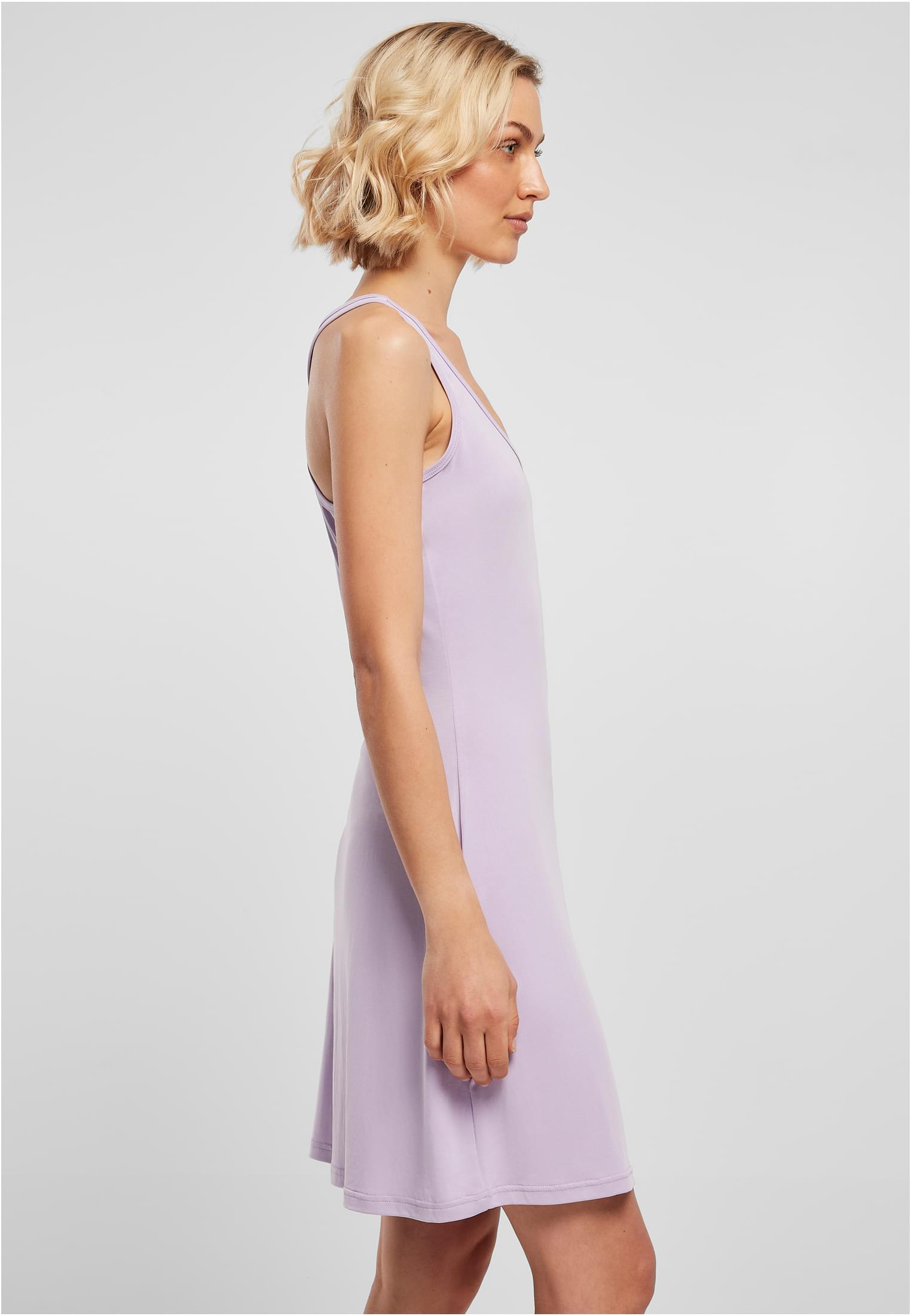 Ladies Modal Short Racer Back Dress | lilac