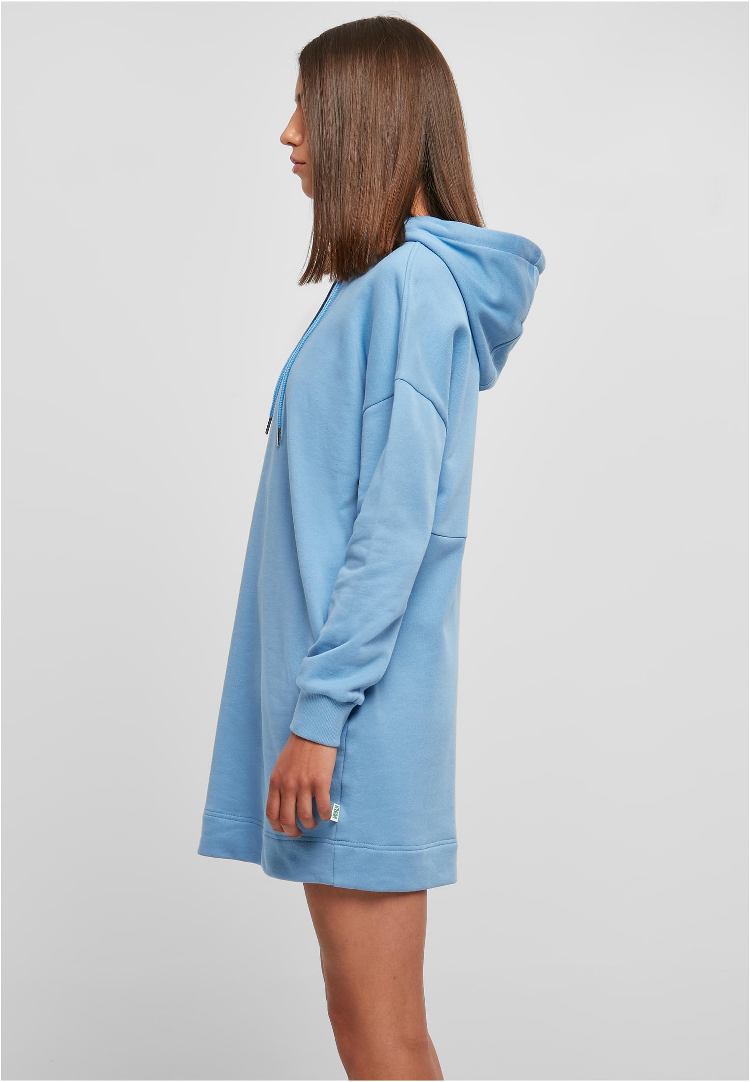 Ladies Organic Oversized Terry Hoody Dress | horizonblue