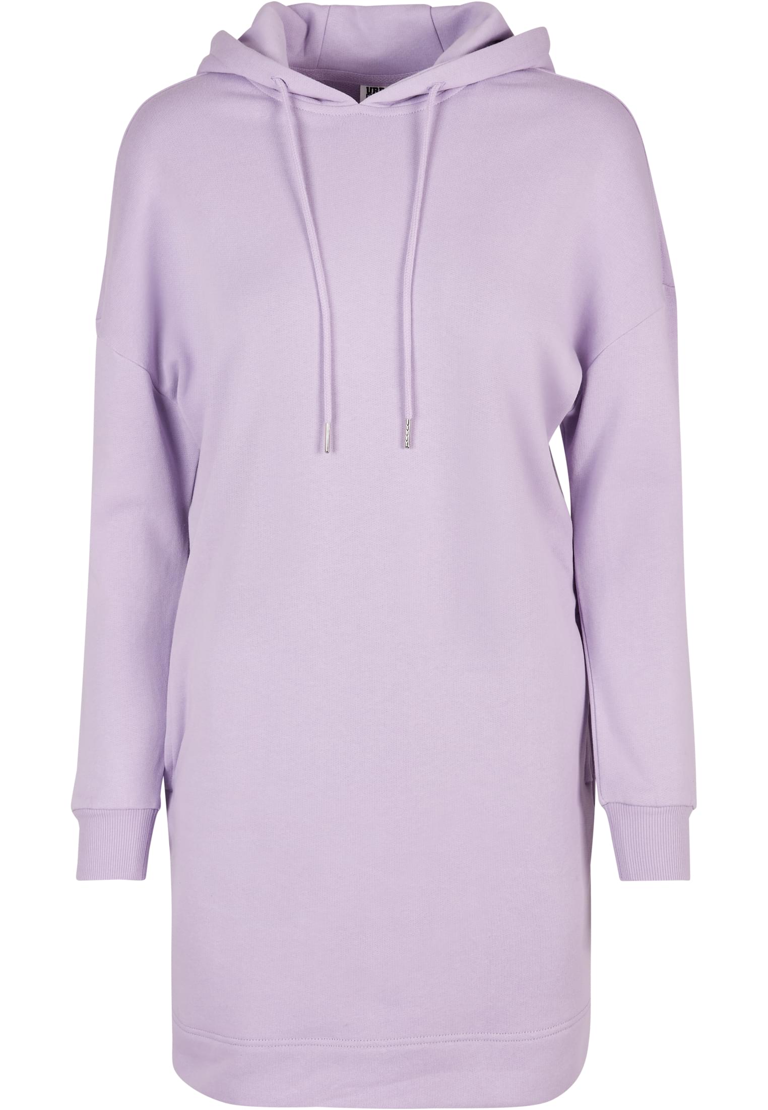 Ladies Organic Oversized Terry Hoody Dress | lilac