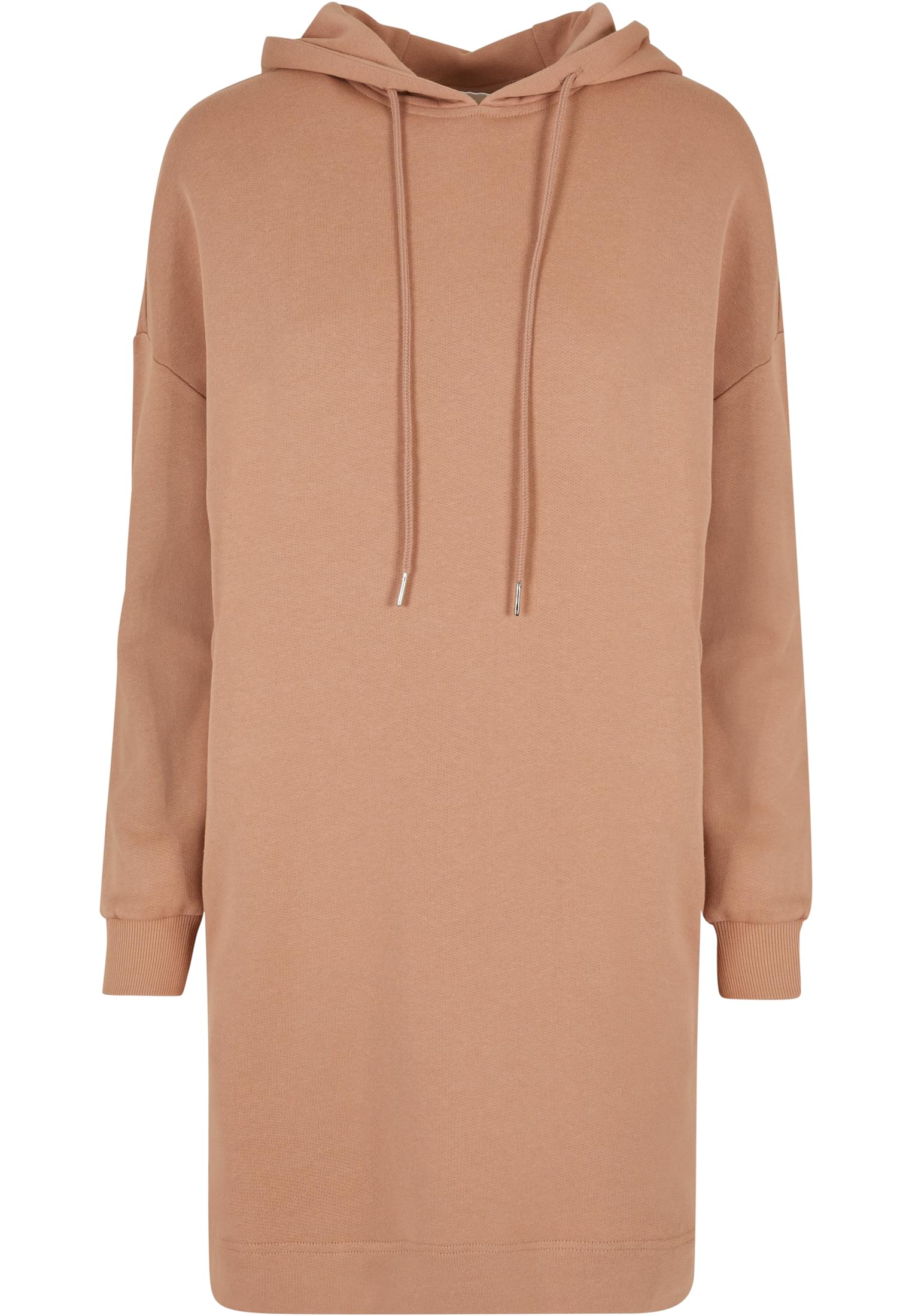 Ladies Organic Oversized Terry Hoody Dress | amber