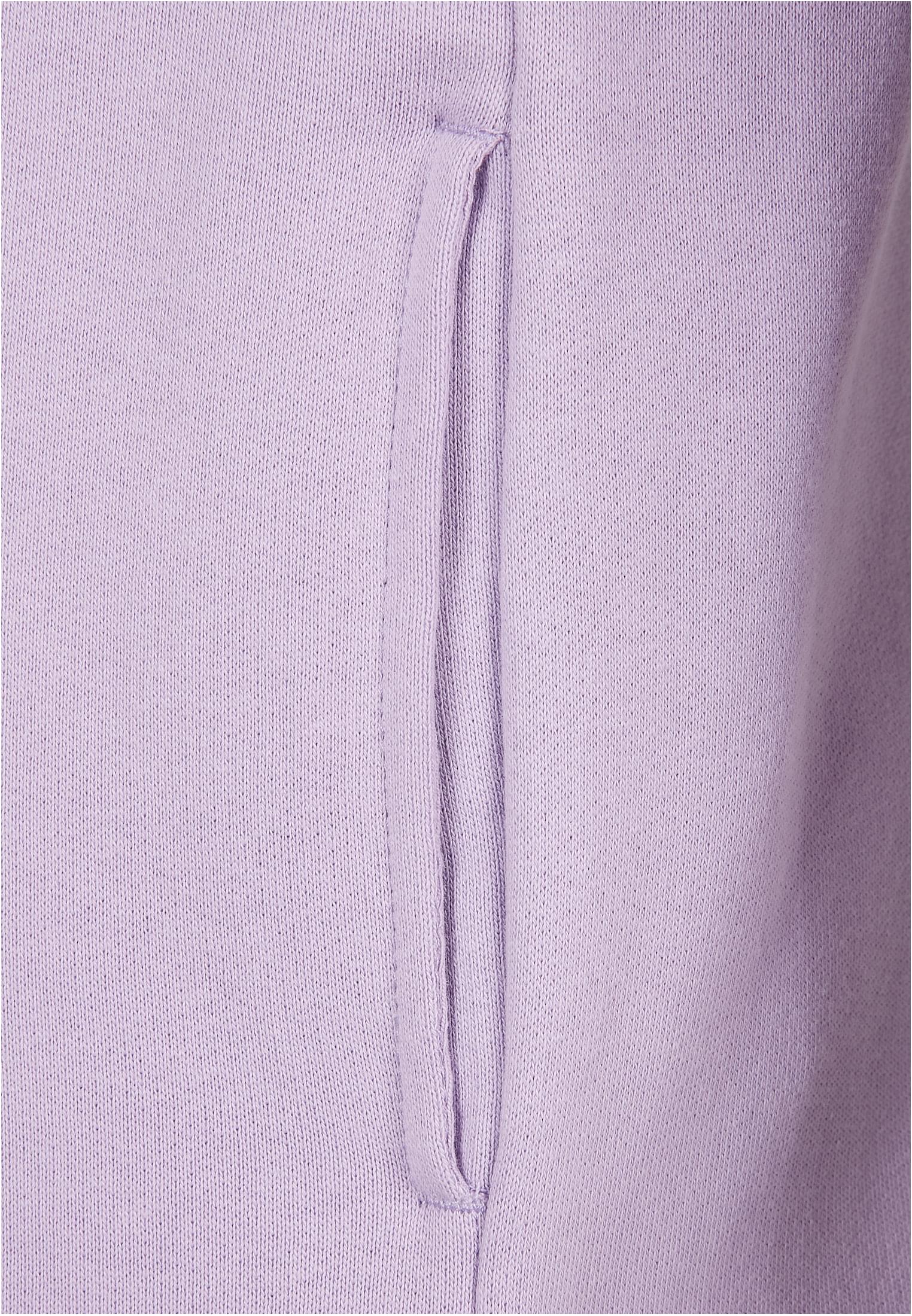 Ladies Organic Oversized Terry Hoody Dress | lilac