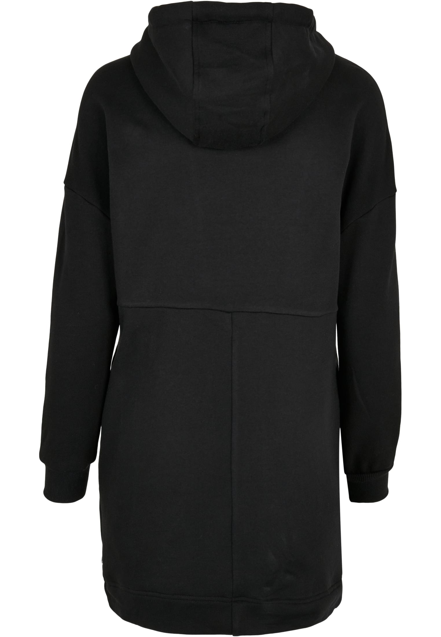 Ladies Organic Oversized Terry Hoody Dress | black