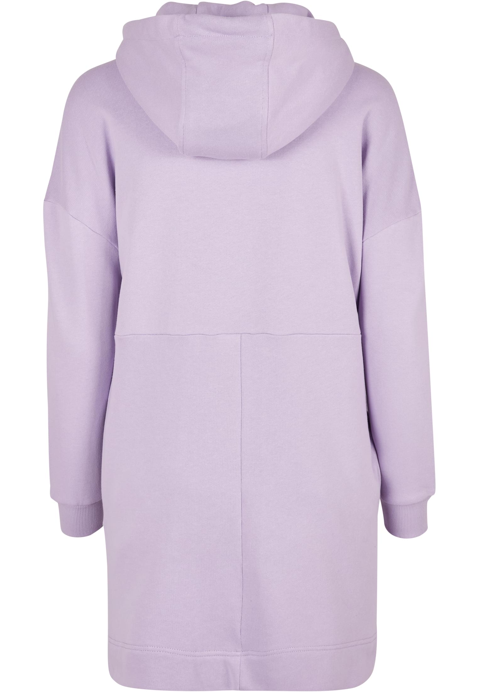 Ladies Organic Oversized Terry Hoody Dress | lilac