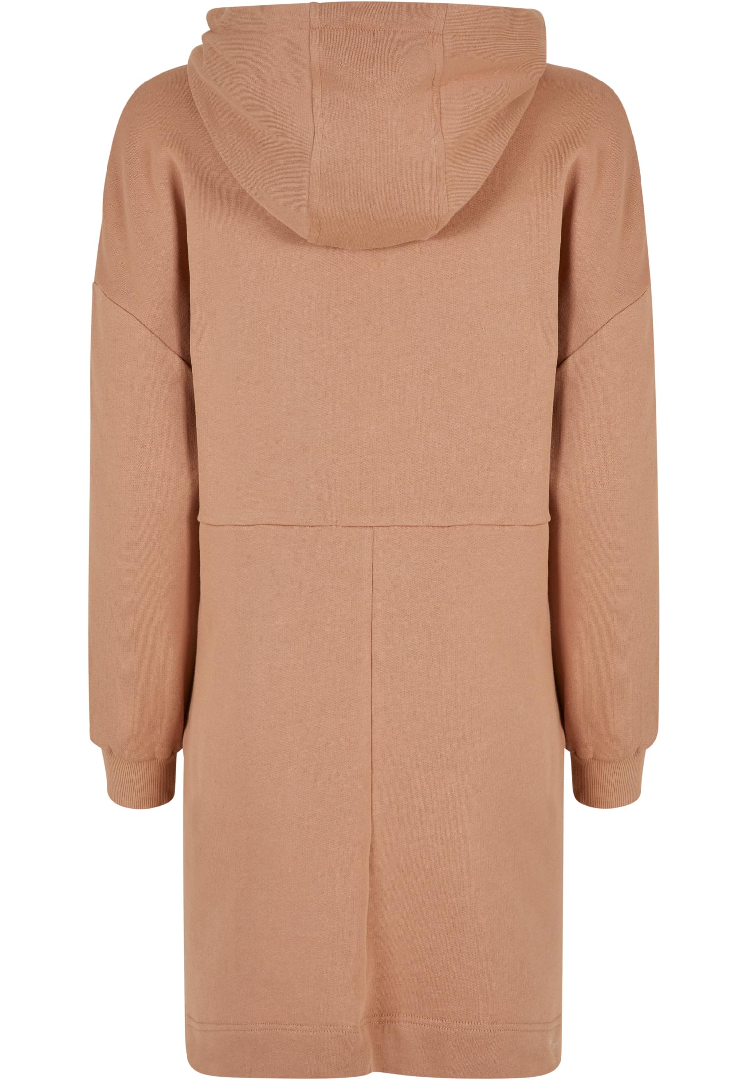 Ladies Organic Oversized Terry Hoody Dress | amber