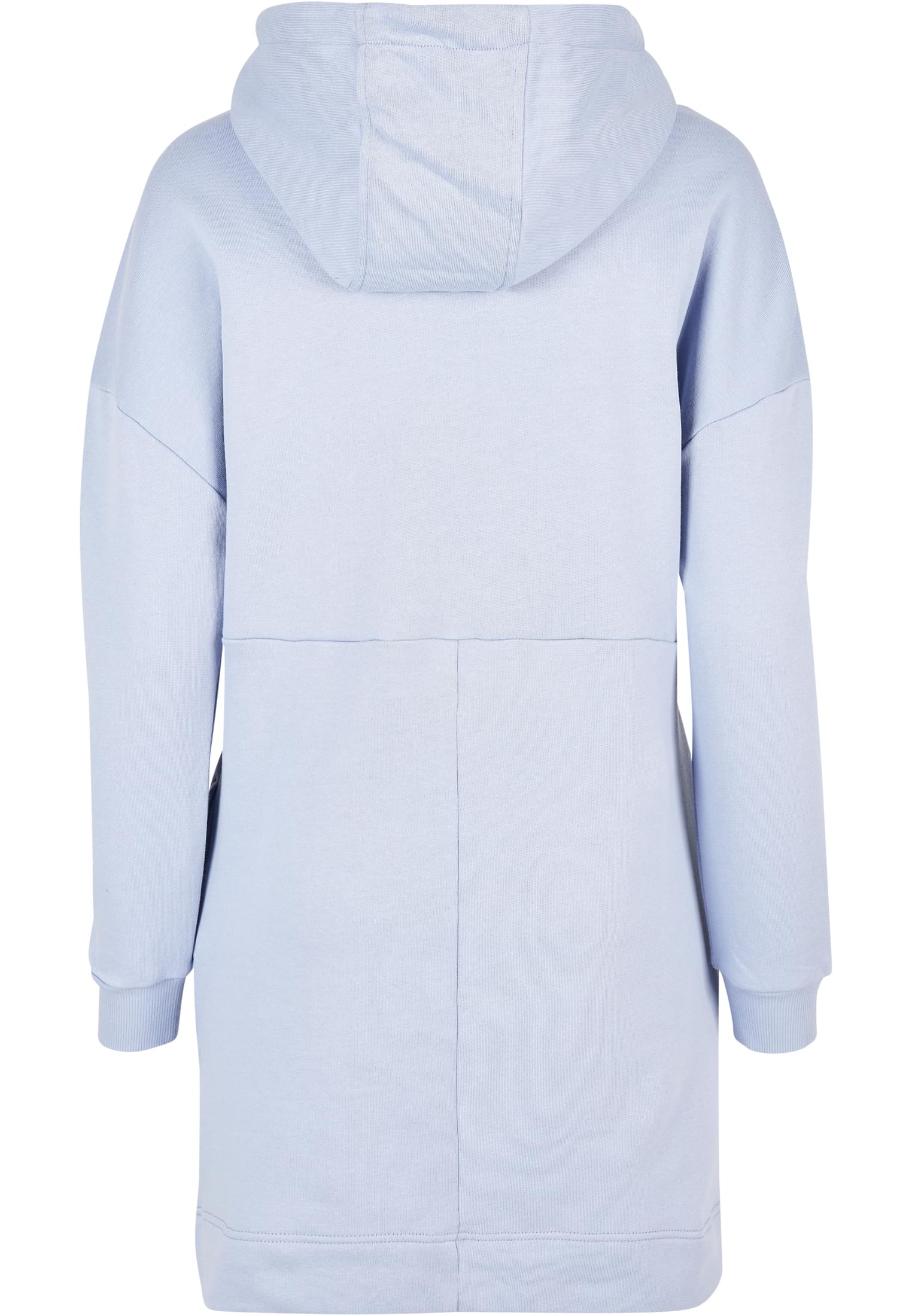 Ladies Organic Oversized Terry Hoody Dress | violablue