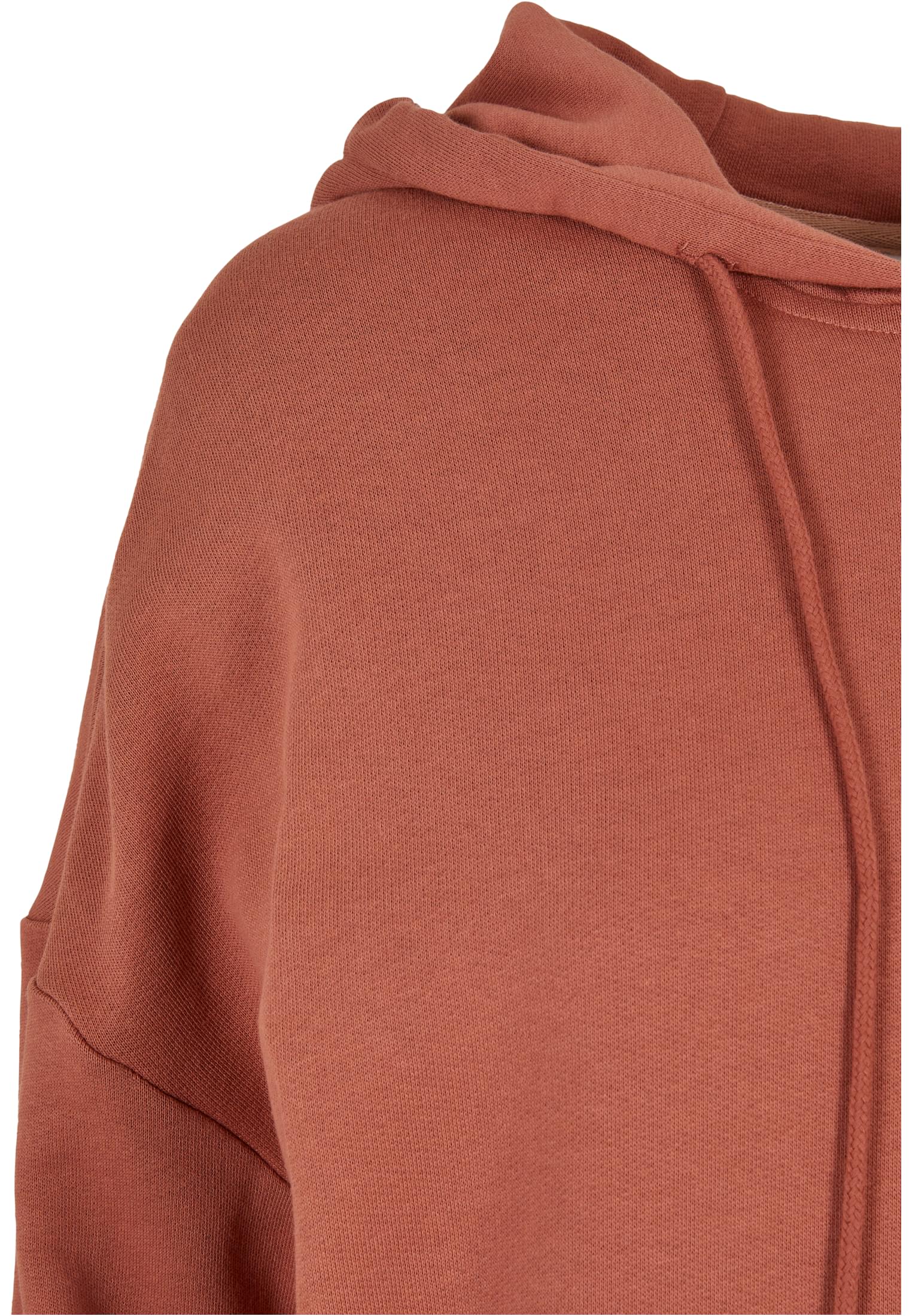 Ladies Organic Oversized Terry Hoody Dress | terracotta