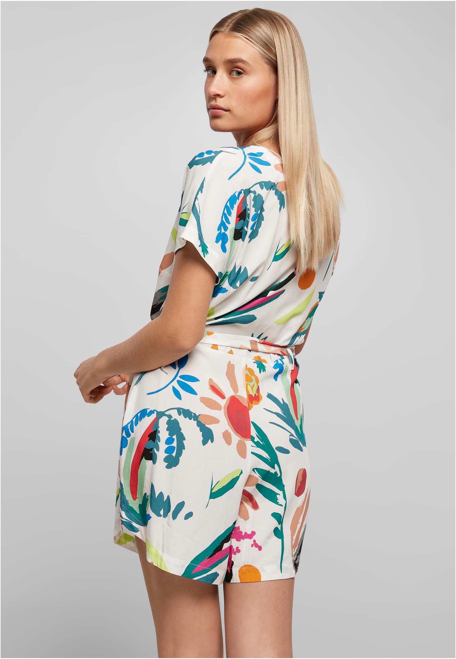 Ladies Short Viscose Belt Jumpsuit | whitesandfruity