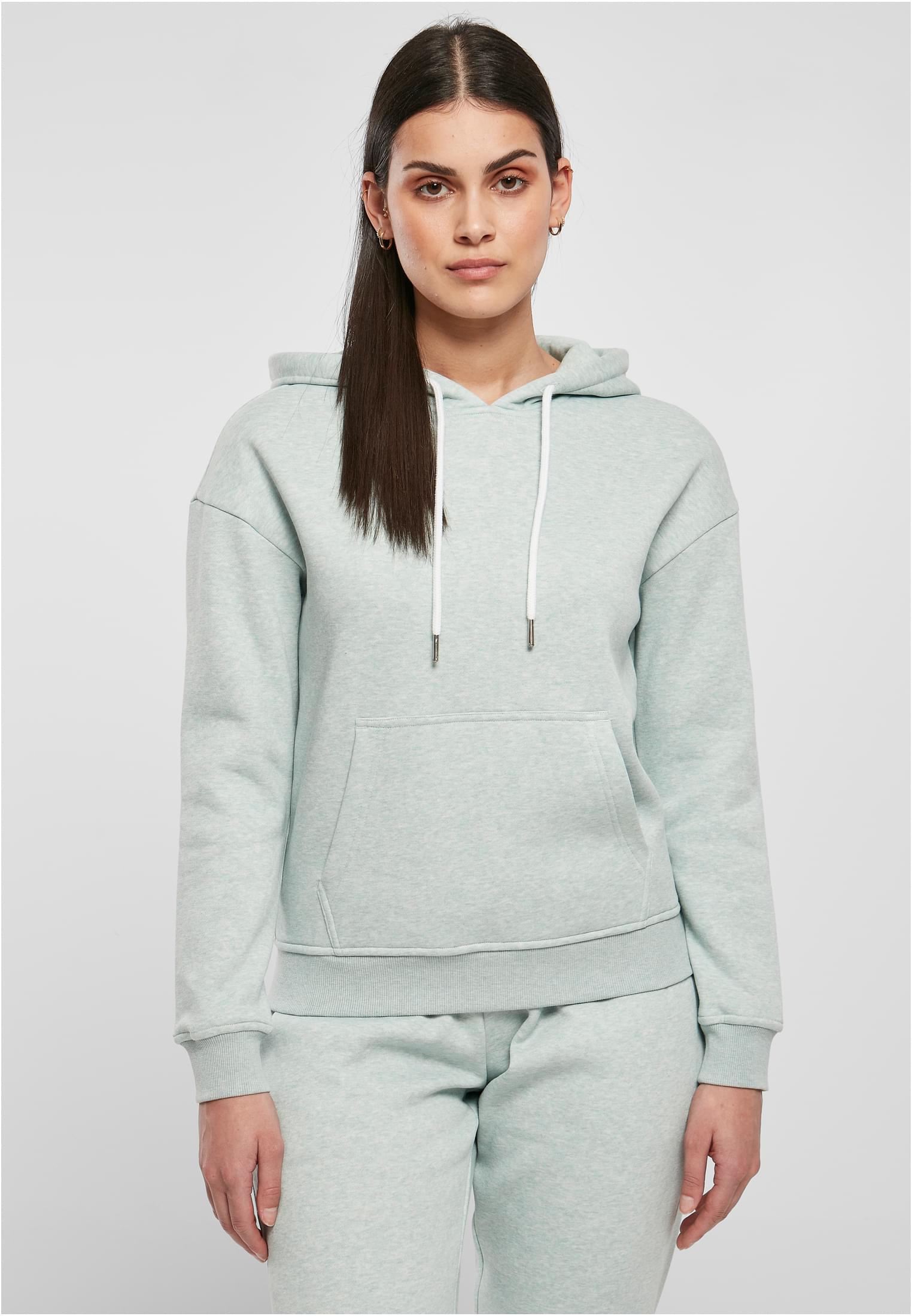 Ladies Color Melange Hoody | salvia melange