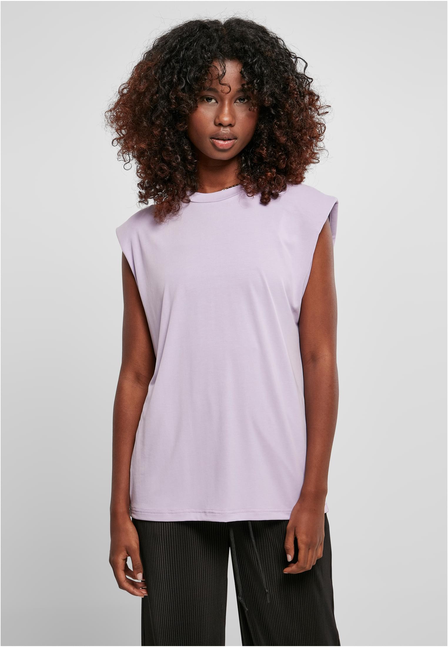 Ladies Modal Padded Shoulder Tank | lilac