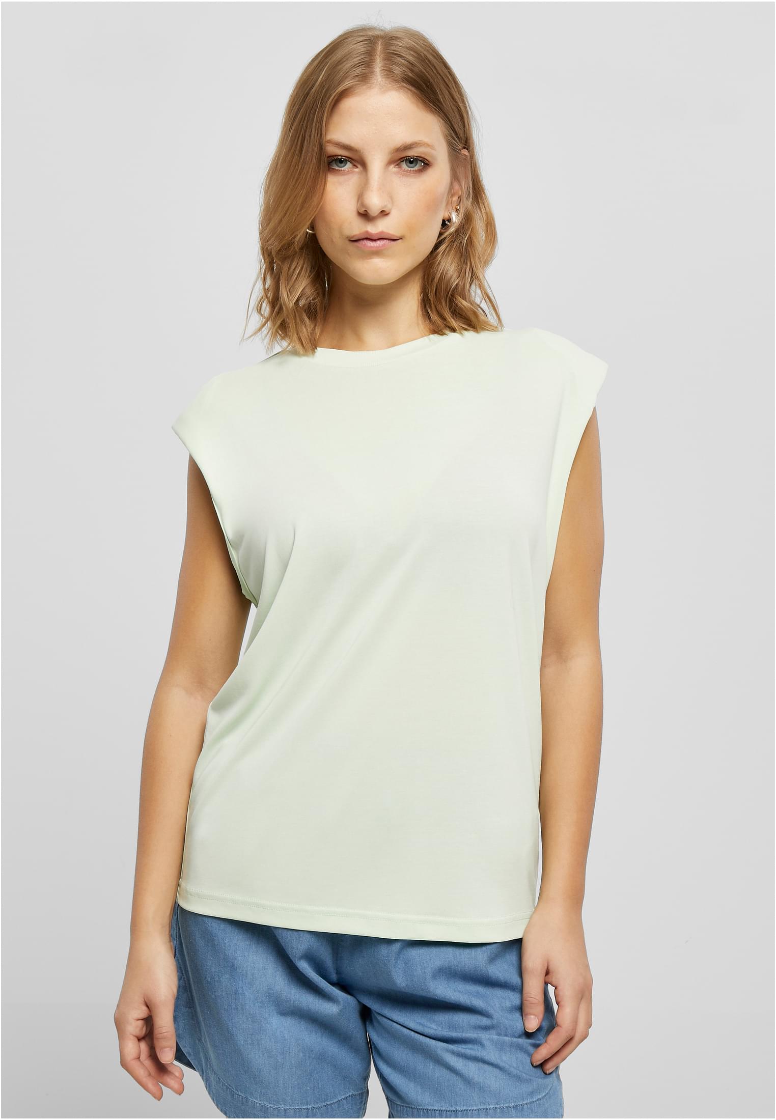 Ladies Modal Padded Shoulder Tank | lightmint