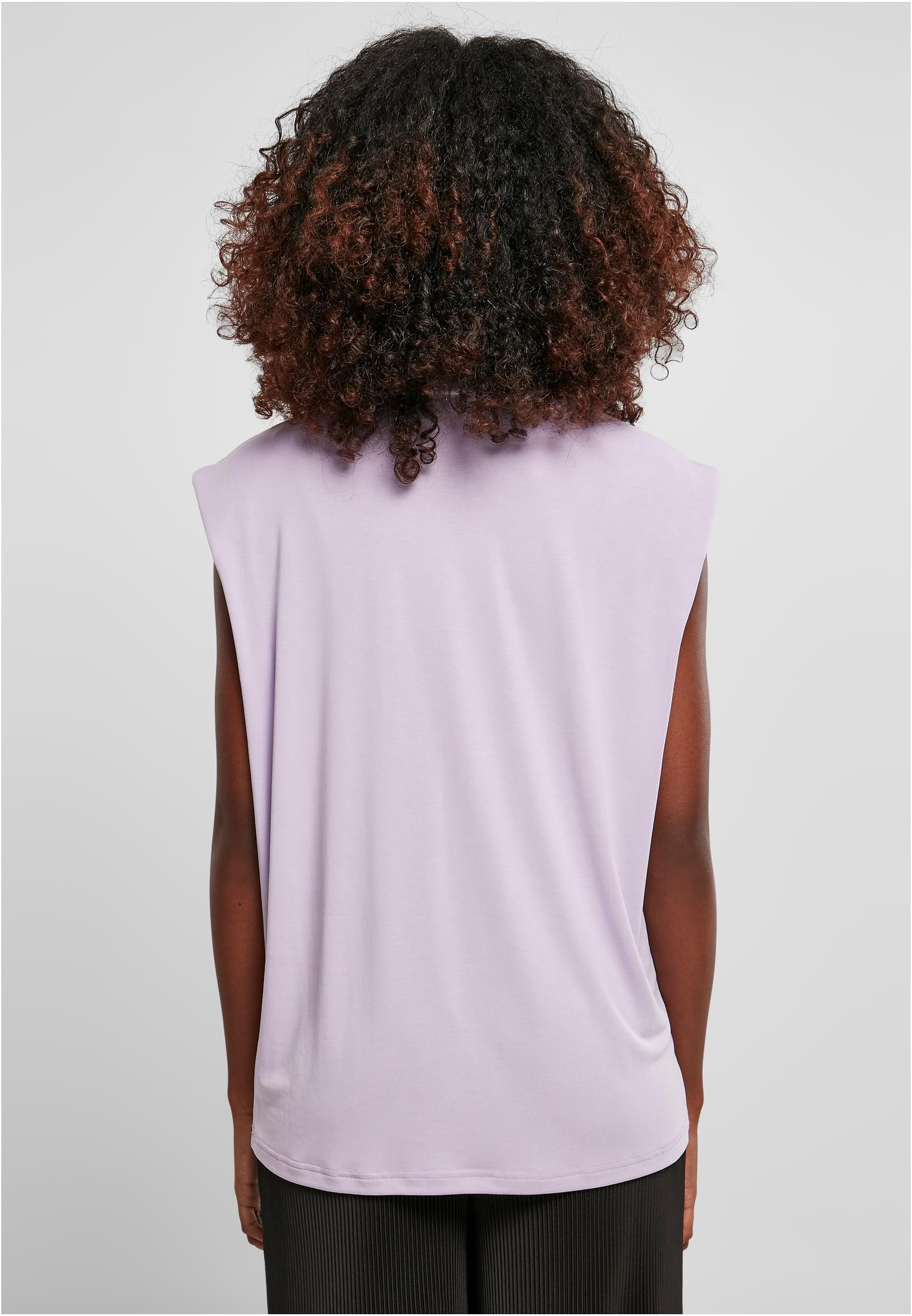 Ladies Modal Padded Shoulder Tank | lilac