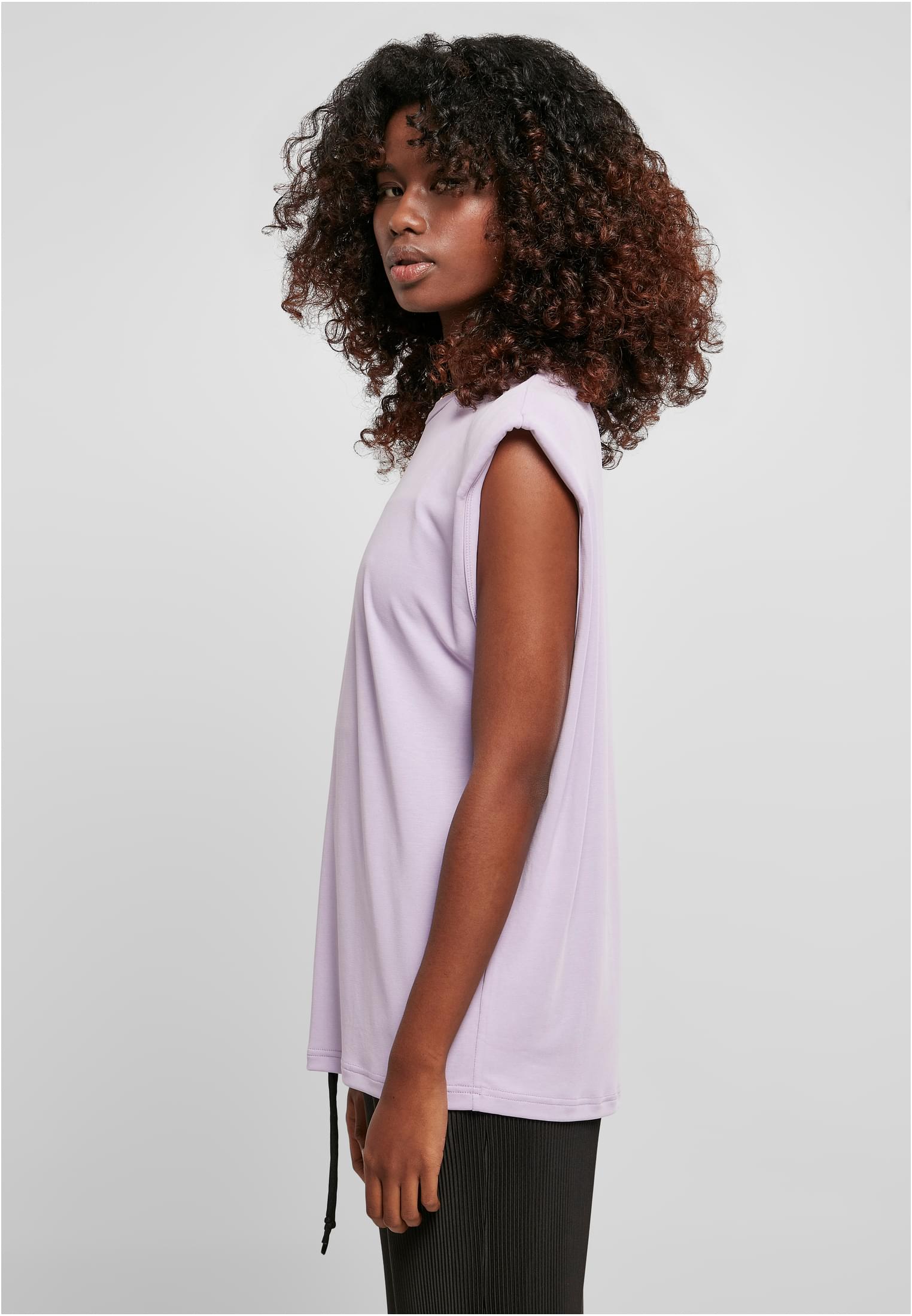 Ladies Modal Padded Shoulder Tank | lilac