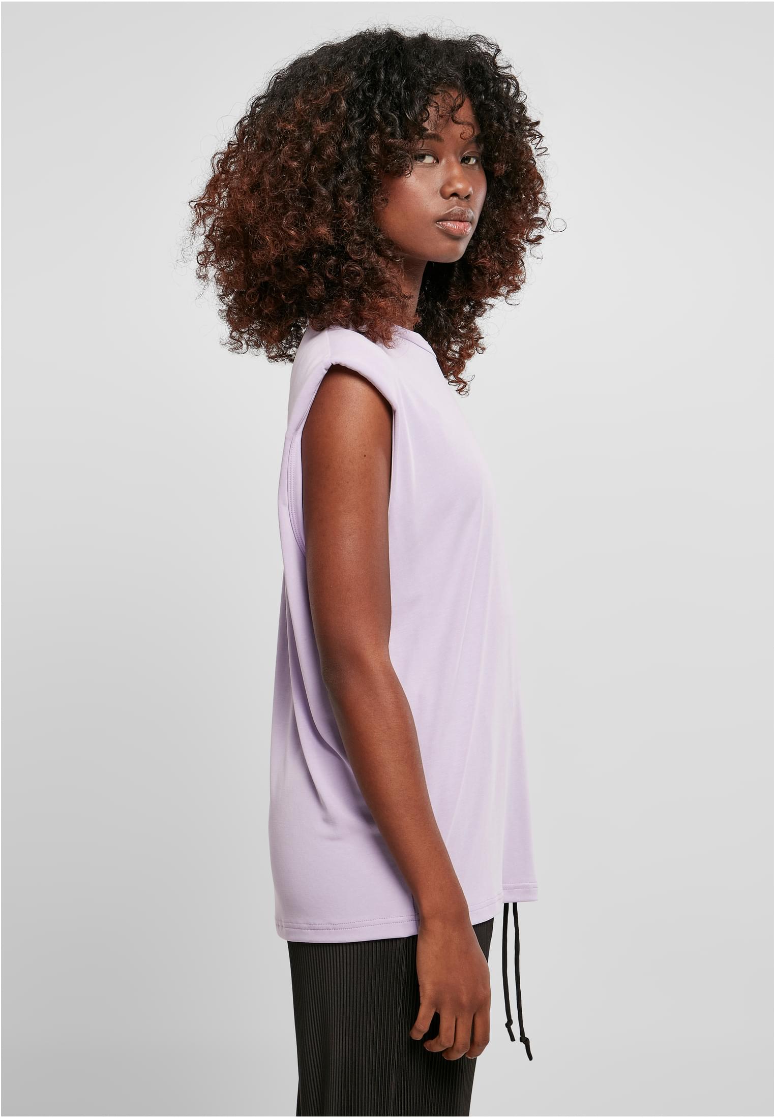 Ladies Modal Padded Shoulder Tank | lilac