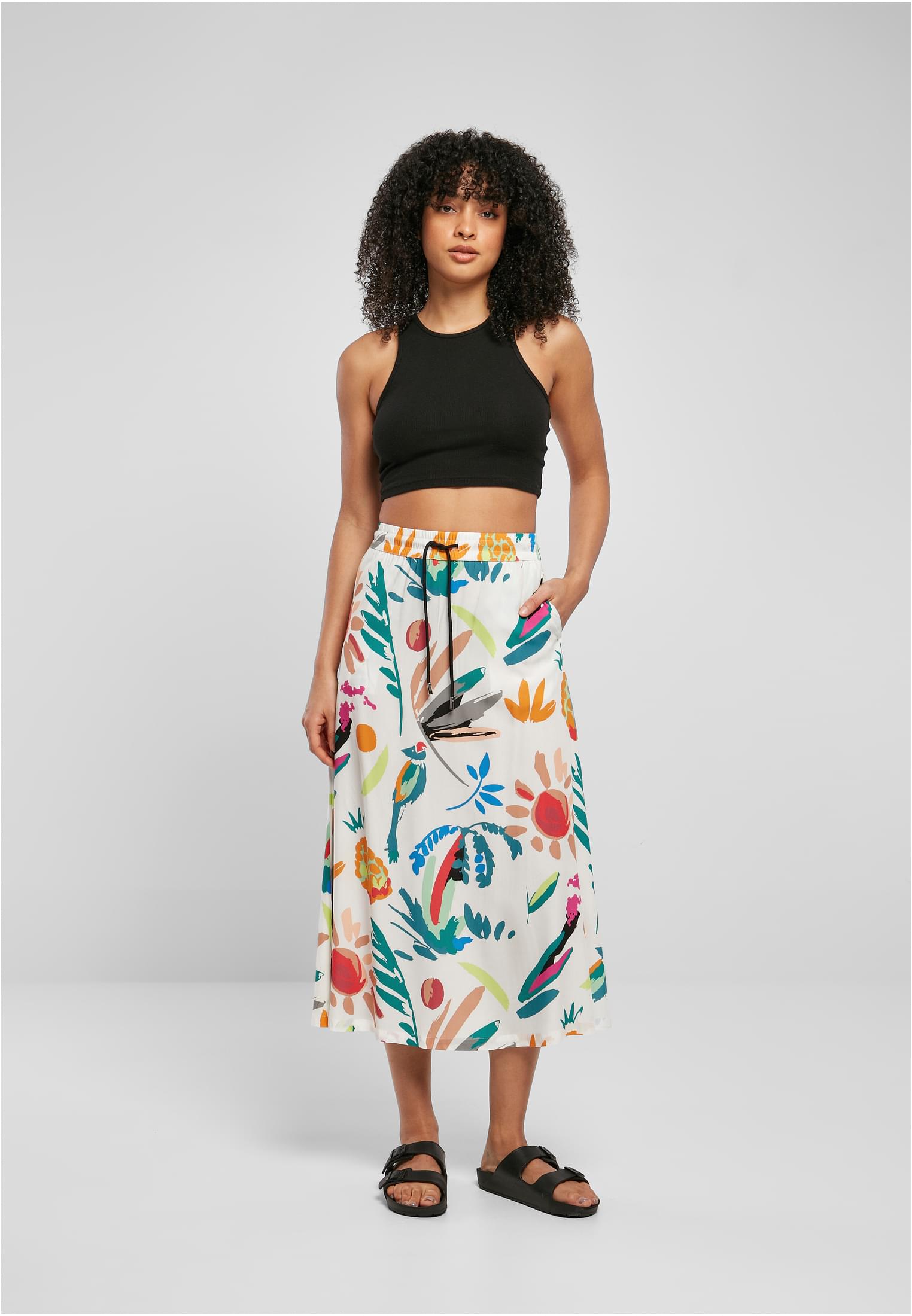 Ladies Viscose Midi Skirt | whitesandfruity