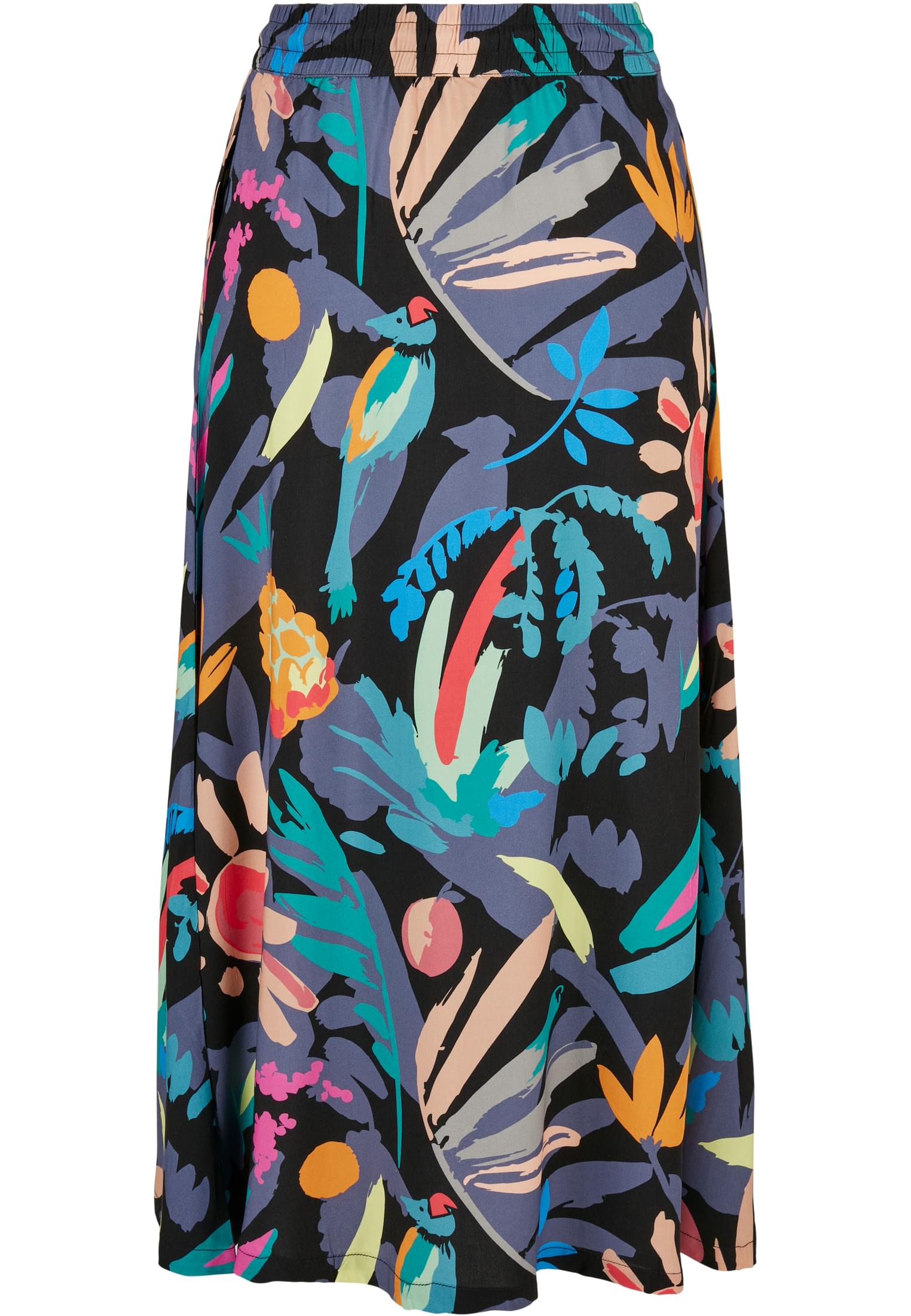 Ladies Viscose Midi Skirt | blackfruity