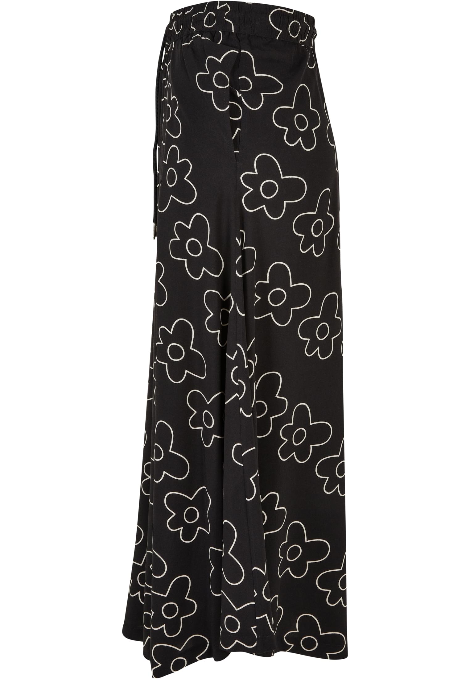 Ladies Viscose Midi Skirt | blackflower