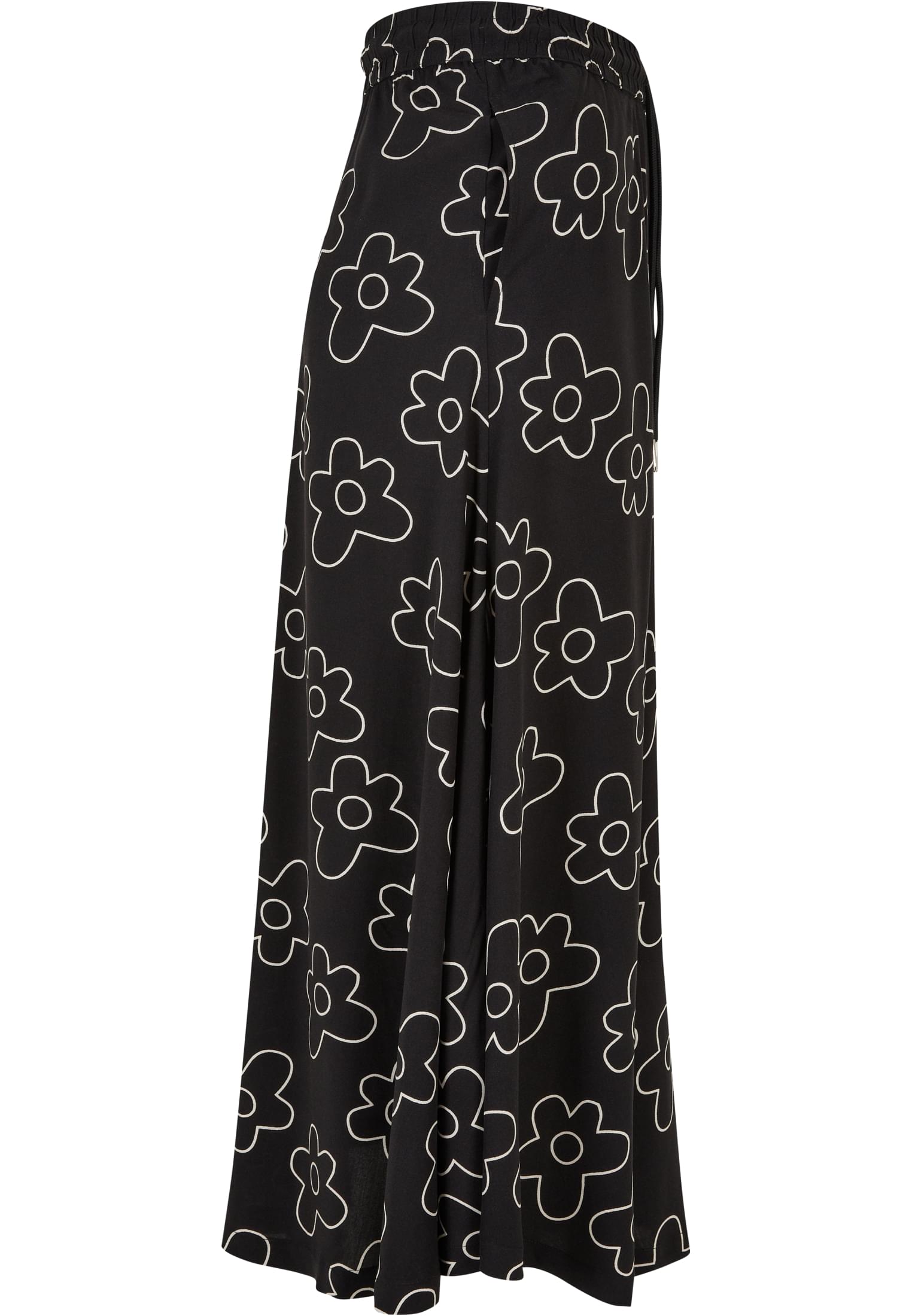 Ladies Viscose Midi Skirt | blackflower