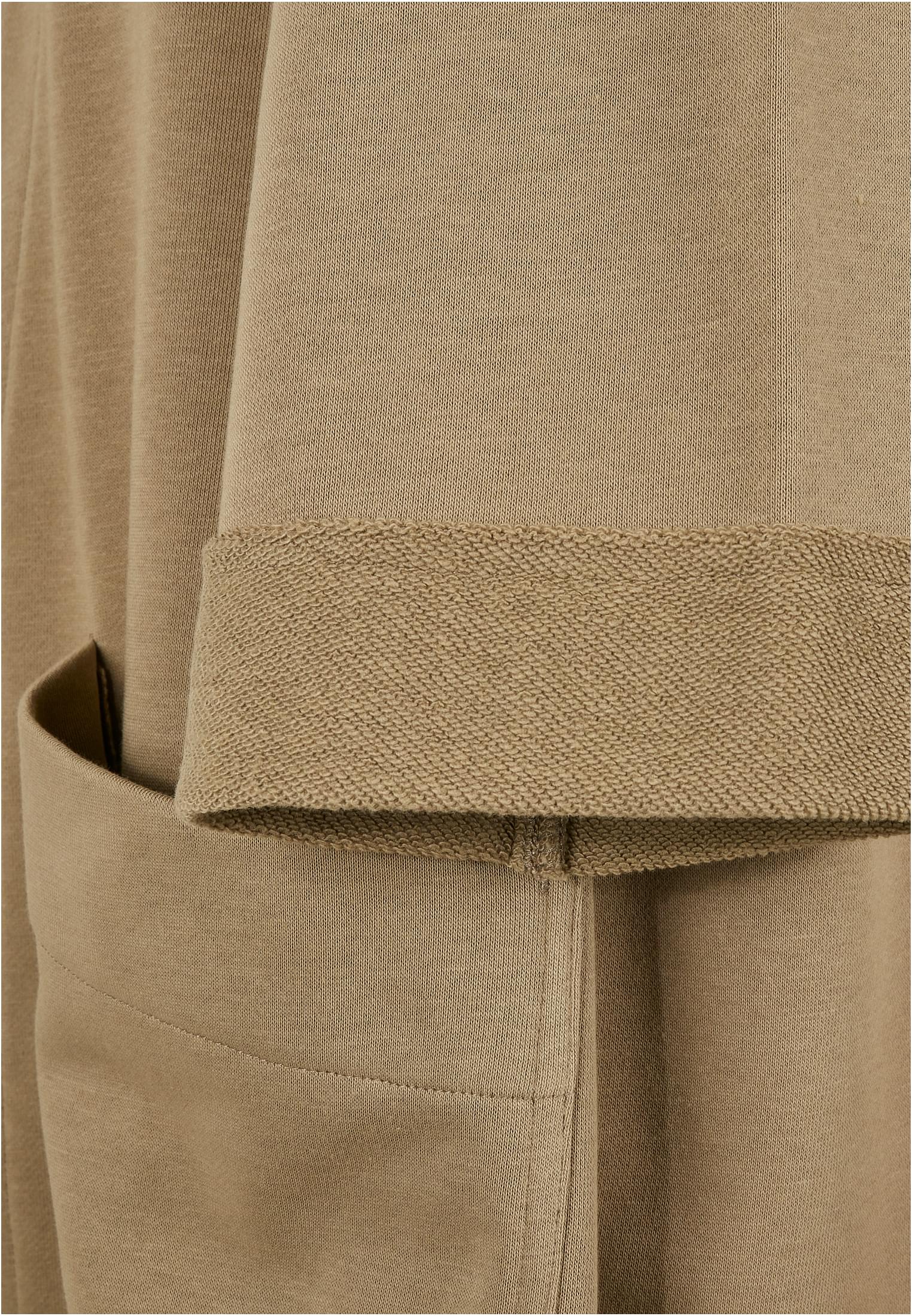 Ladies Oversized Terry Cardigan | khaki