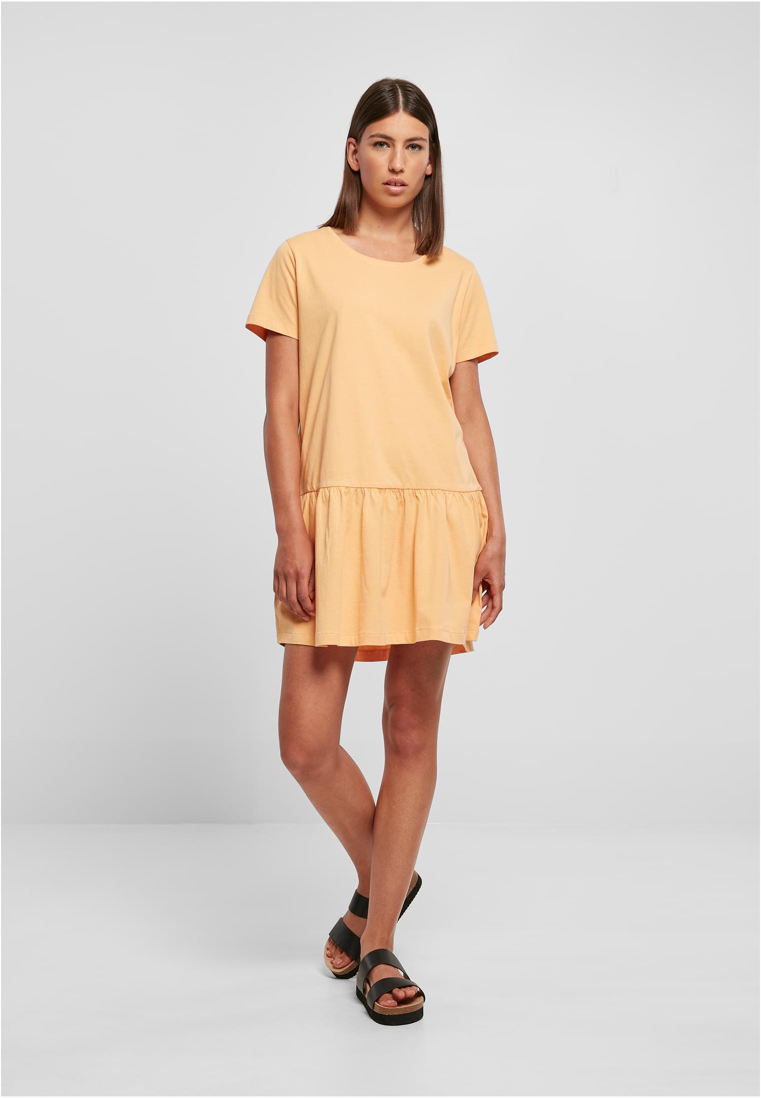 Ladies Valance Tee Dress | paleorange