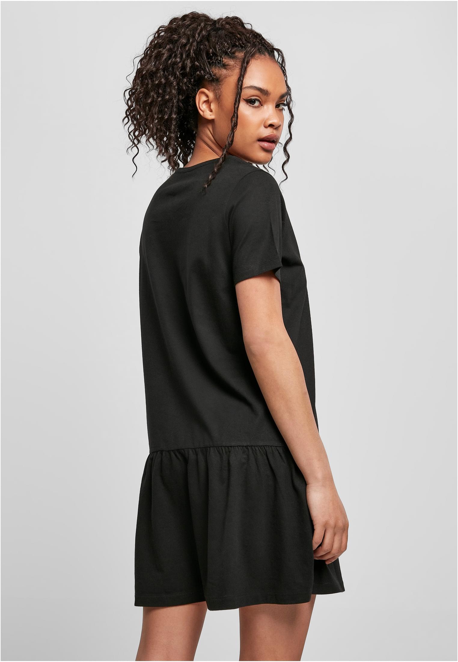 Ladies Valance Tee Dress | black