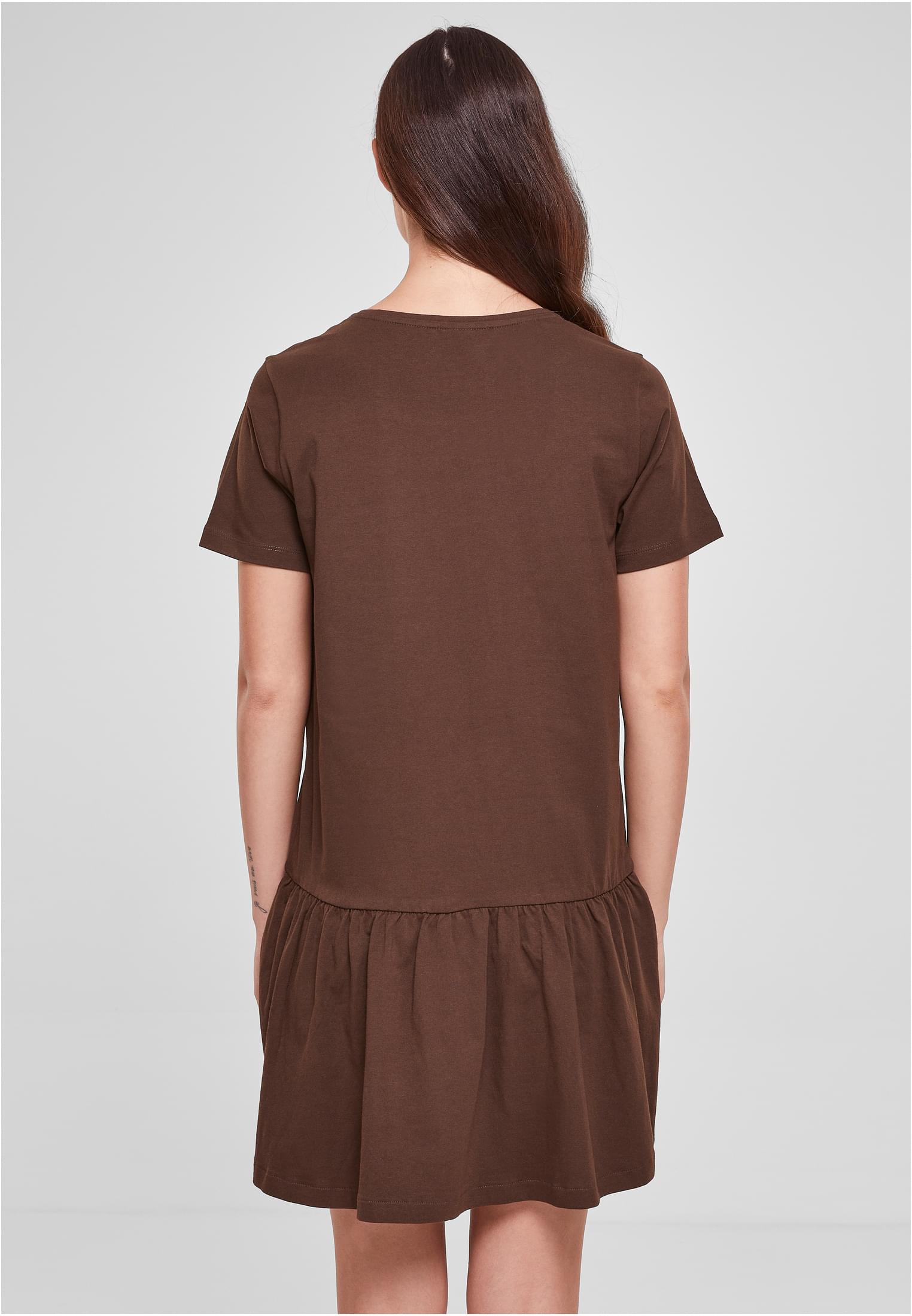 Ladies Valance Tee Dress | brown