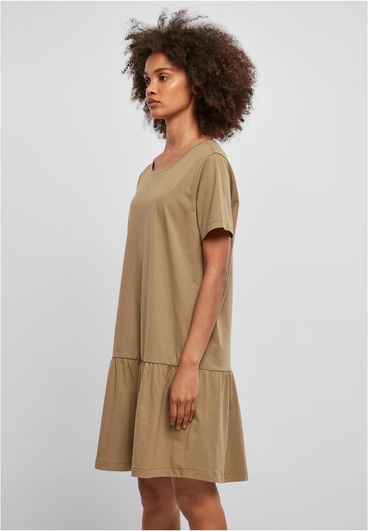 Ladies Valance Tee Dress | khaki