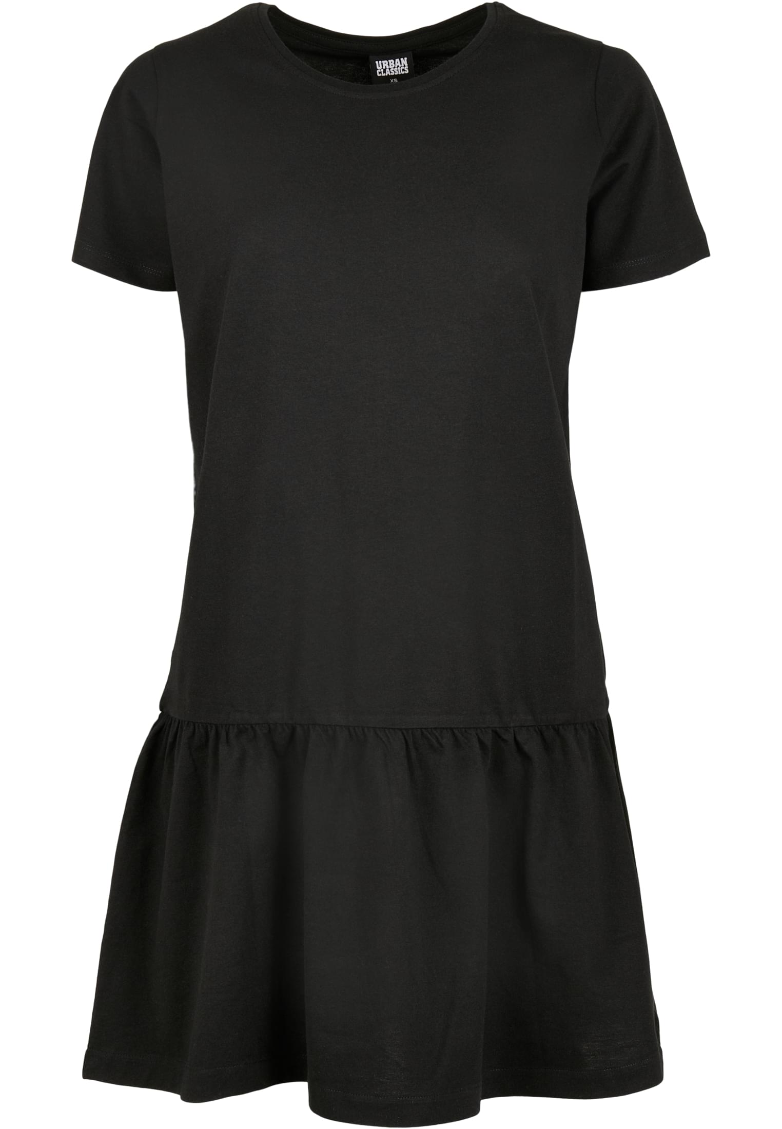 Ladies Valance Tee Dress | black