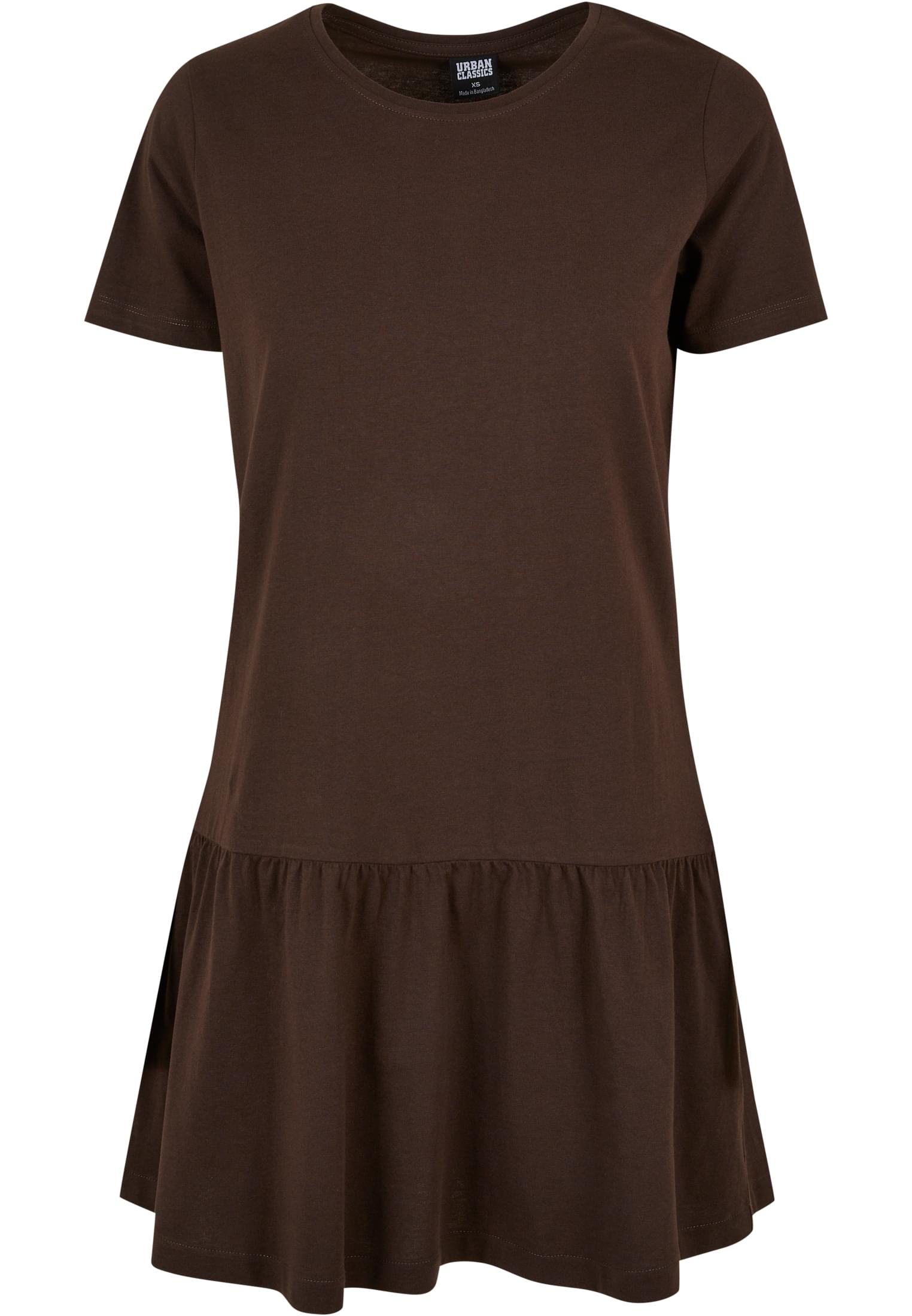 Ladies Valance Tee Dress | brown