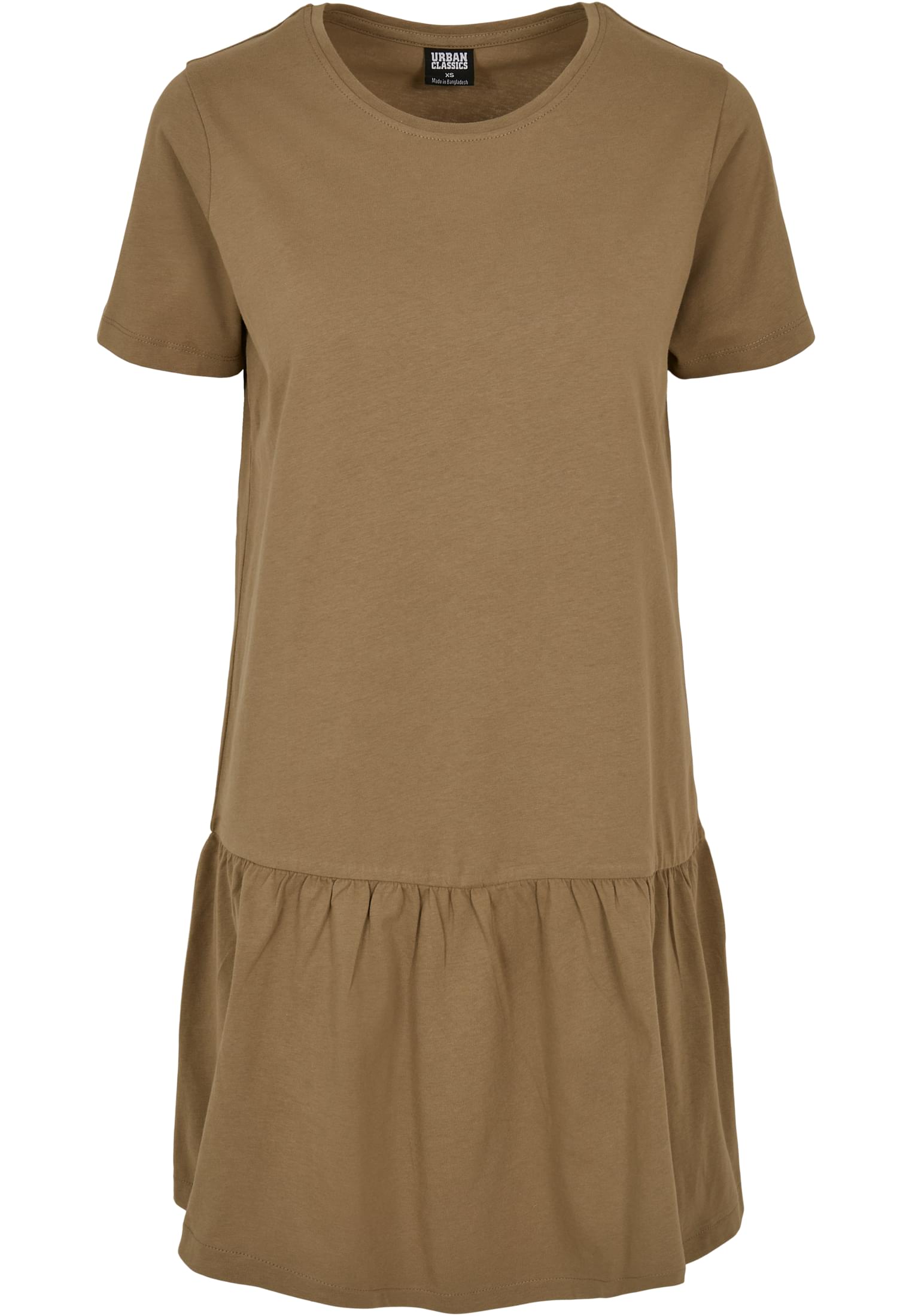 Ladies Valance Tee Dress | khaki