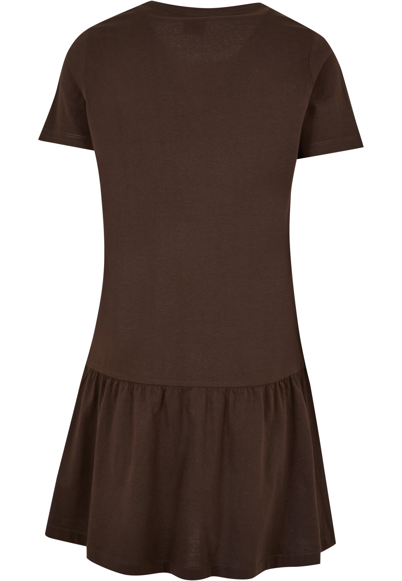 Ladies Valance Tee Dress | brown