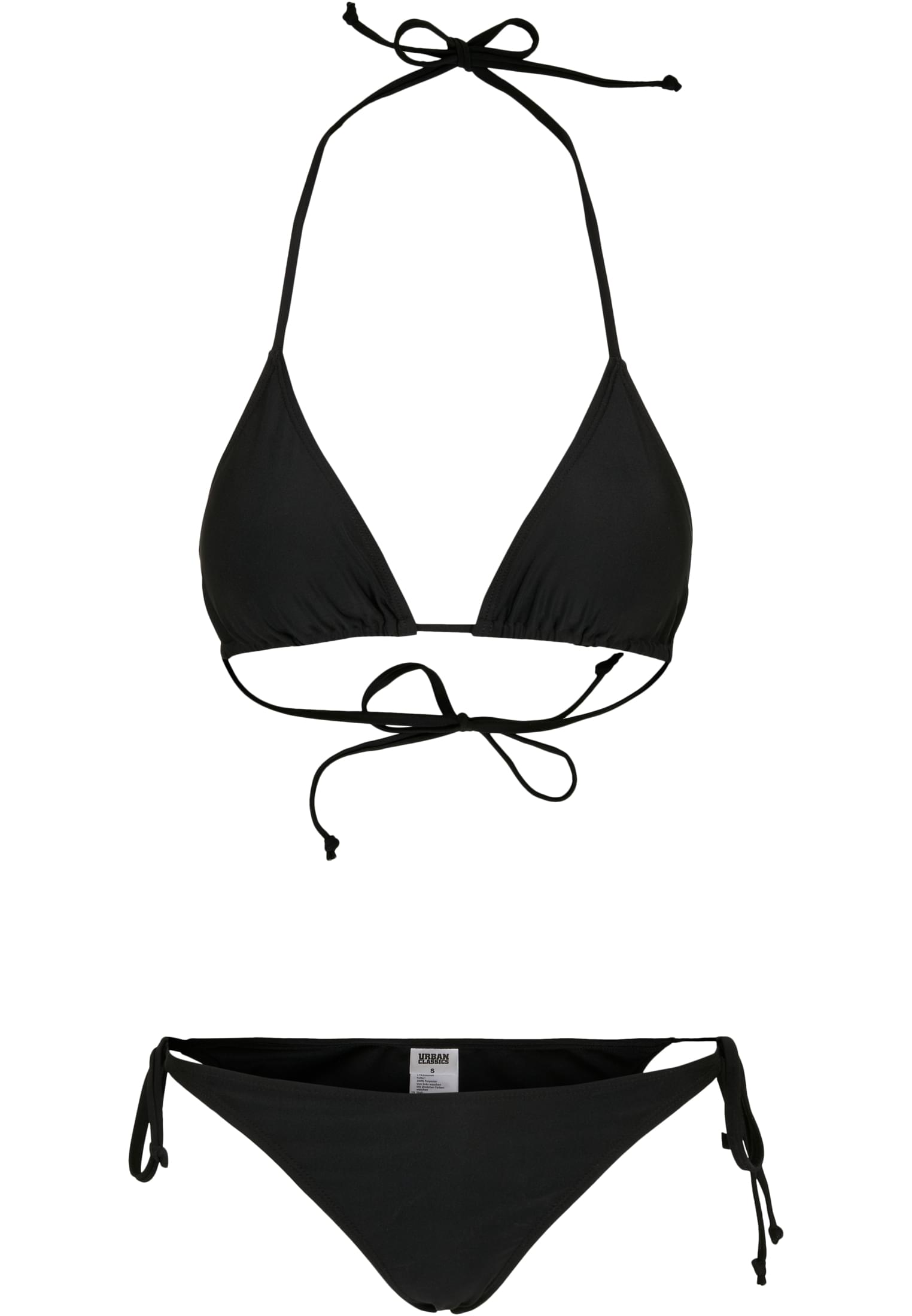 Ladies Recycled Triangle Bikini | black