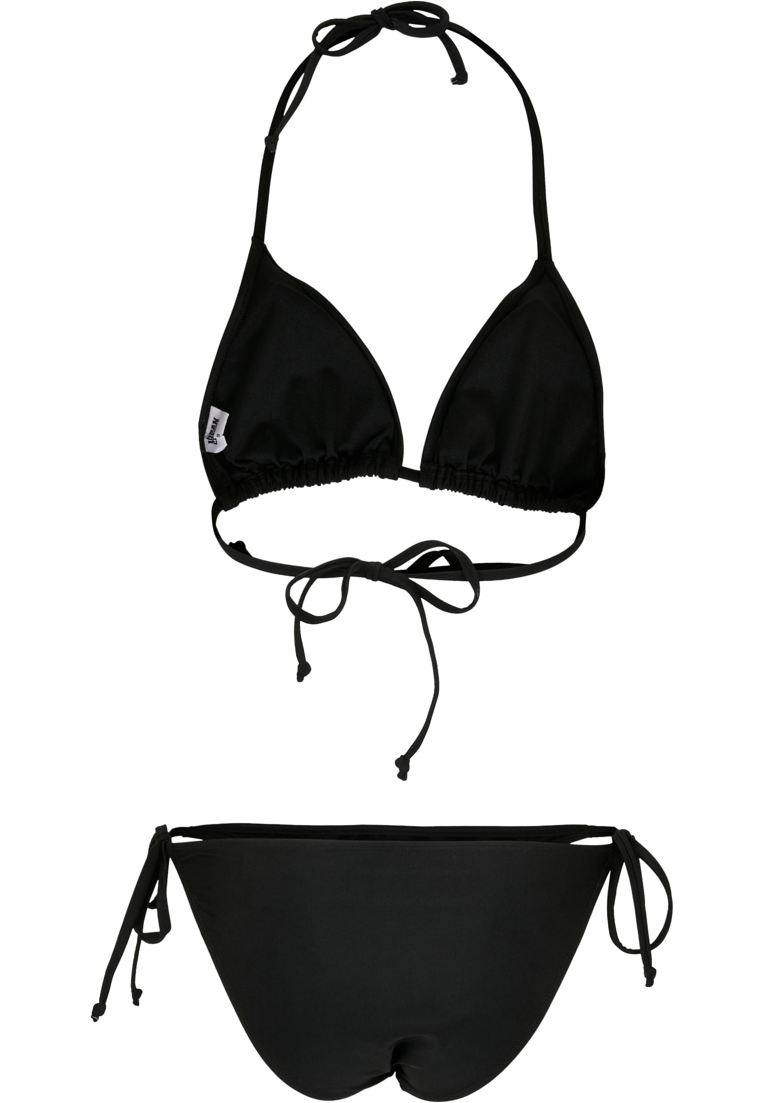 Ladies Recycled Triangle Bikini | black