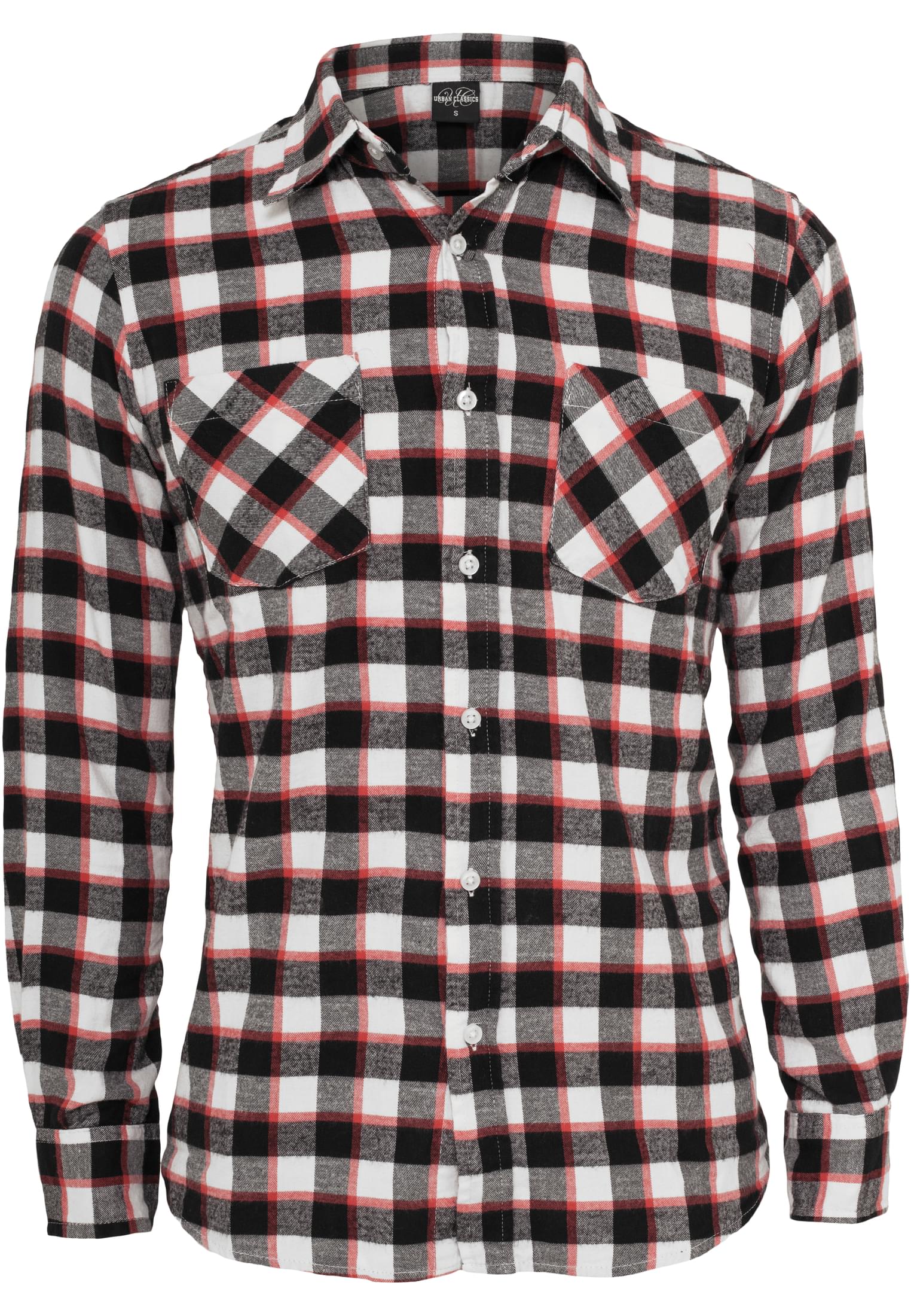 Tricolor Checked Light Flanell Shirt | blkwhtred