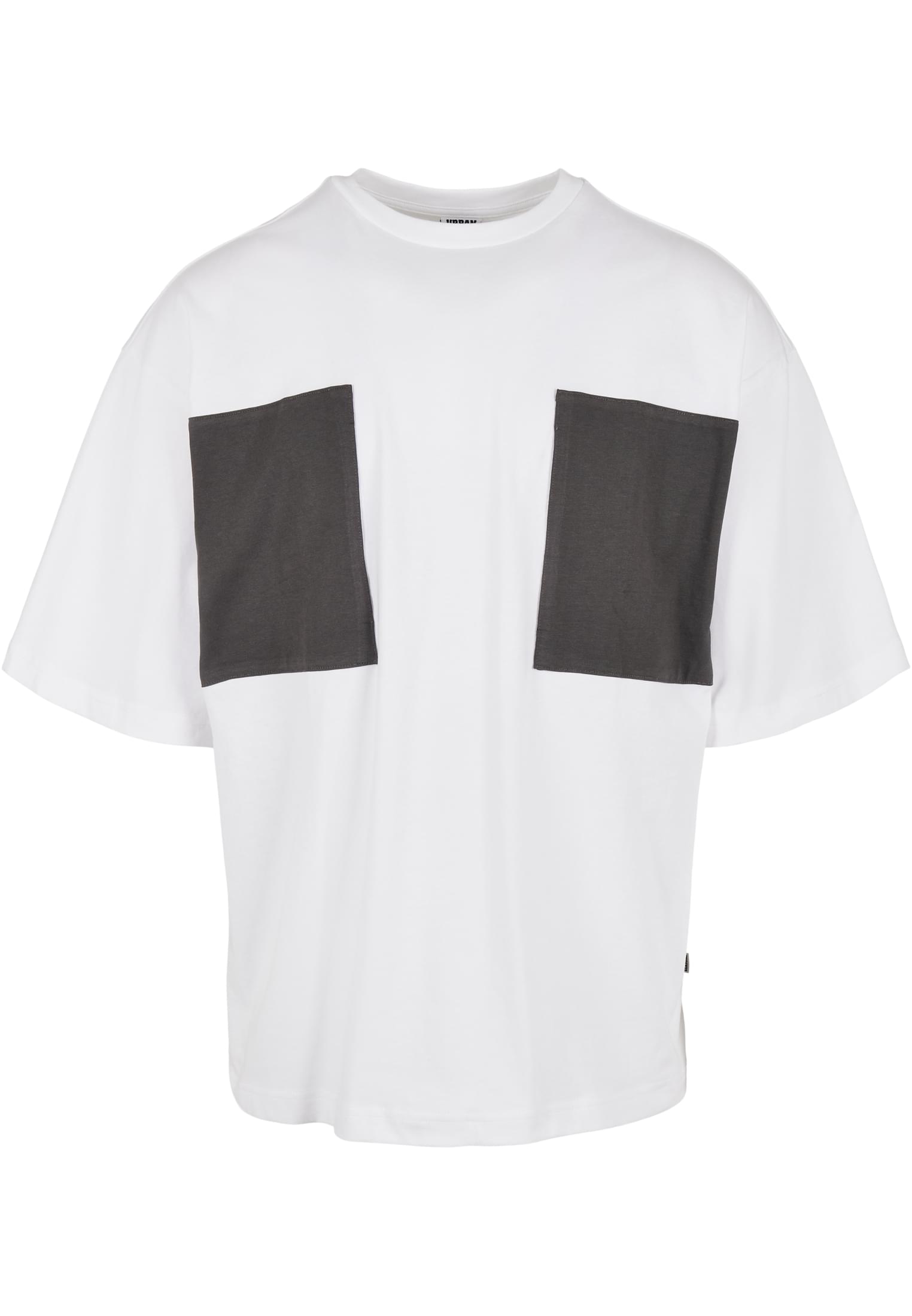 Big Double Pocket Tee | white/asphalt