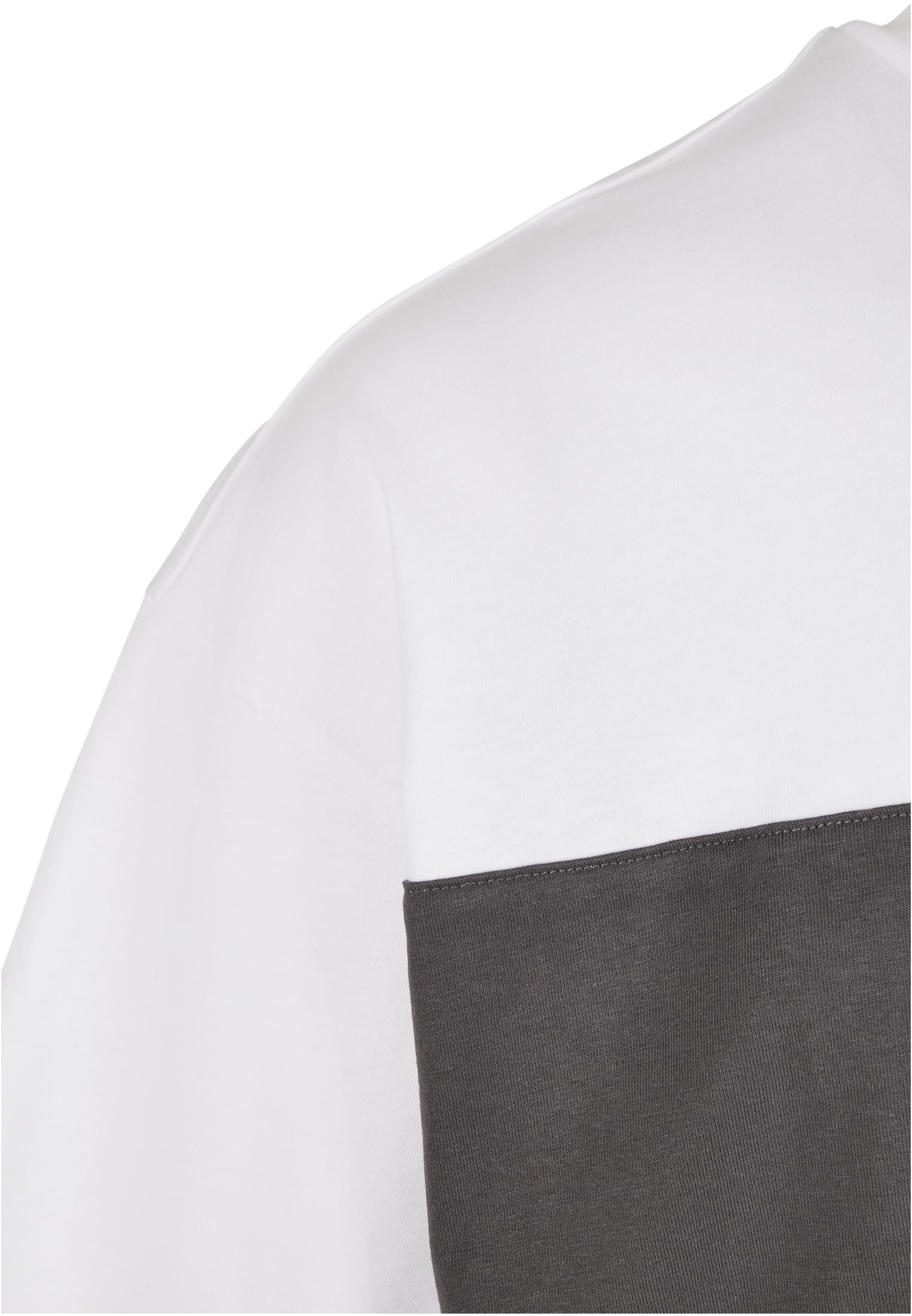 Big Double Pocket Tee | white/asphalt