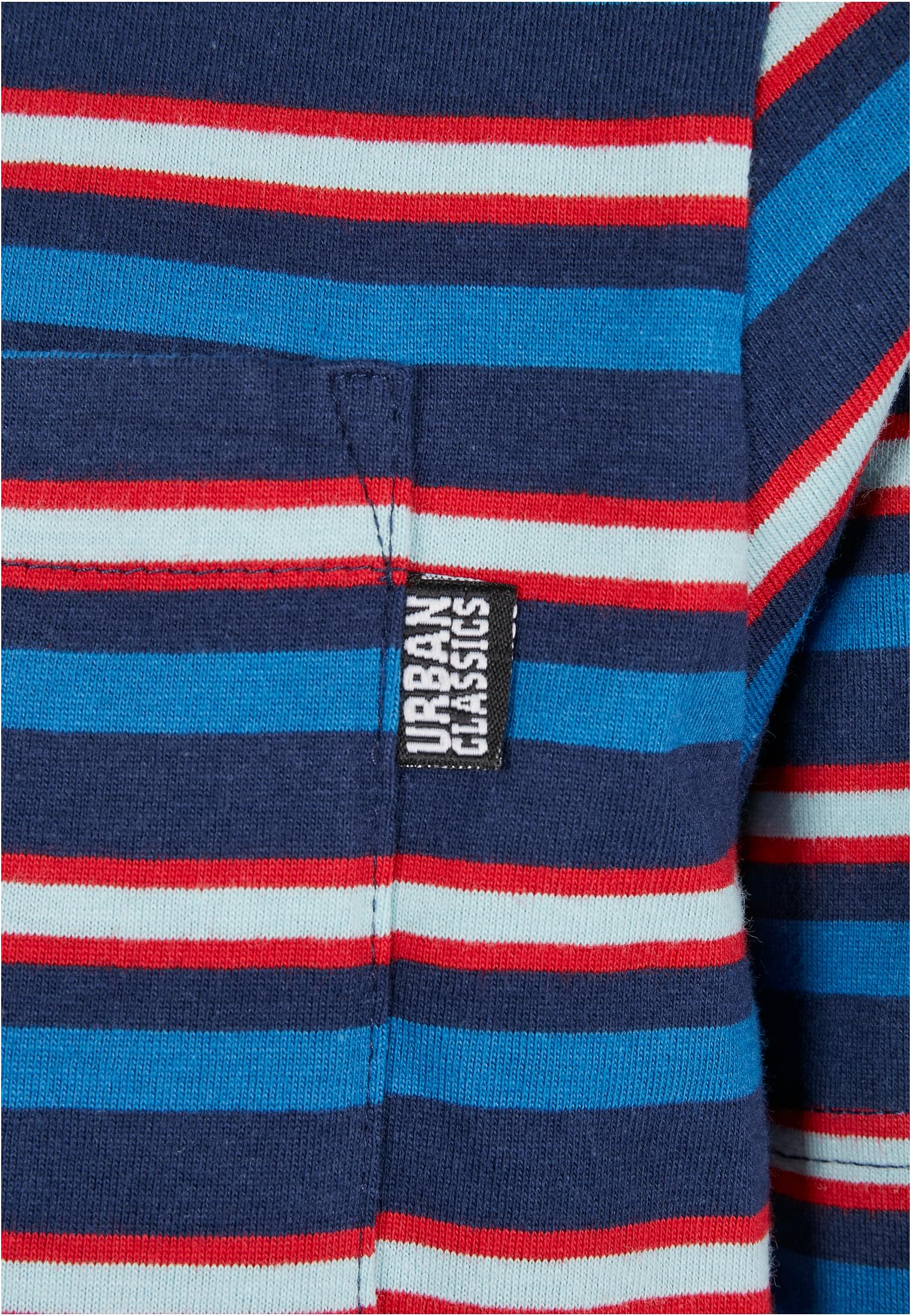 Fast Stripe Pocket Tee | darkblue/cityred