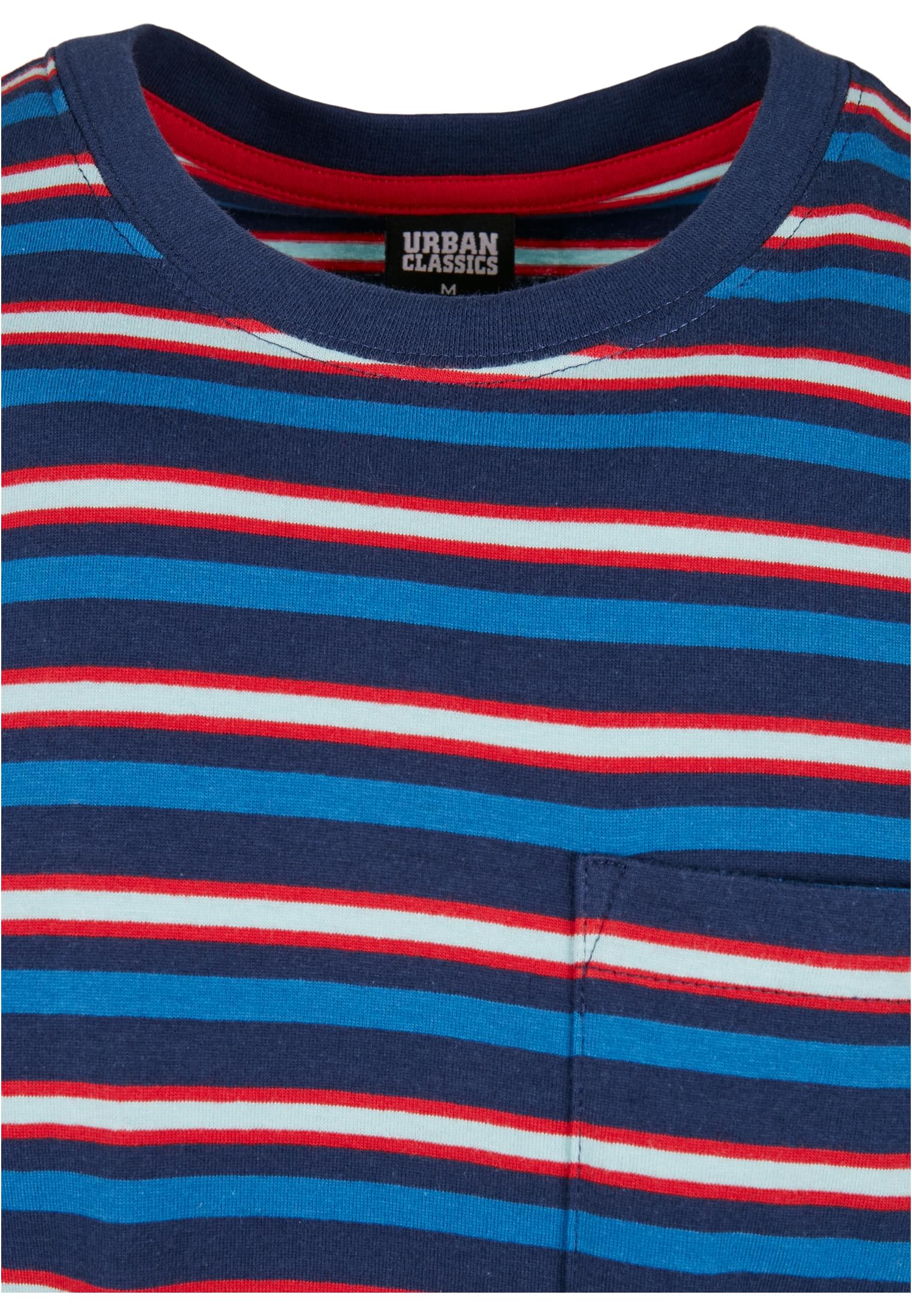 Fast Stripe Pocket Tee | darkblue/cityred