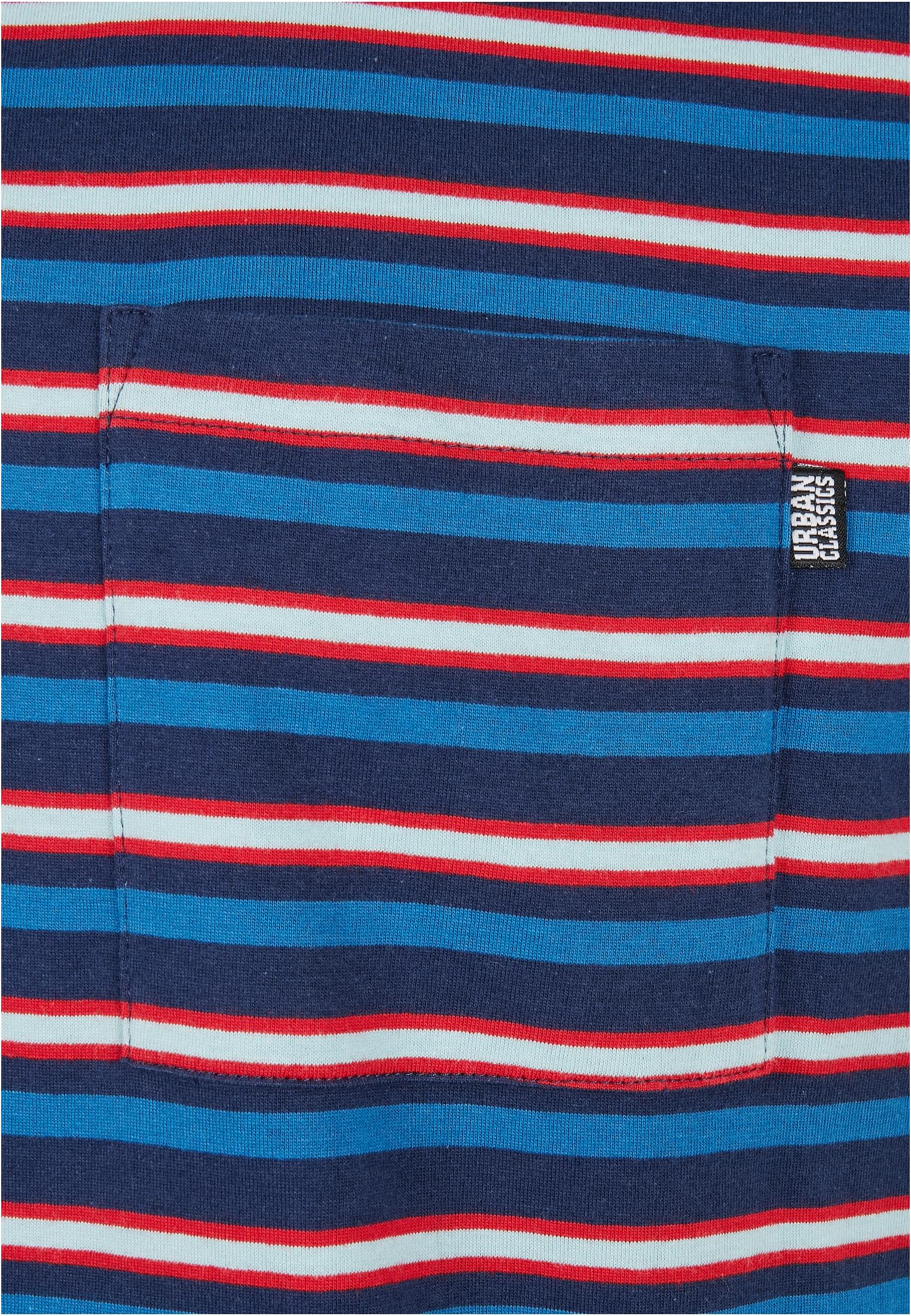 Fast Stripe Pocket Tee | darkblue/cityred