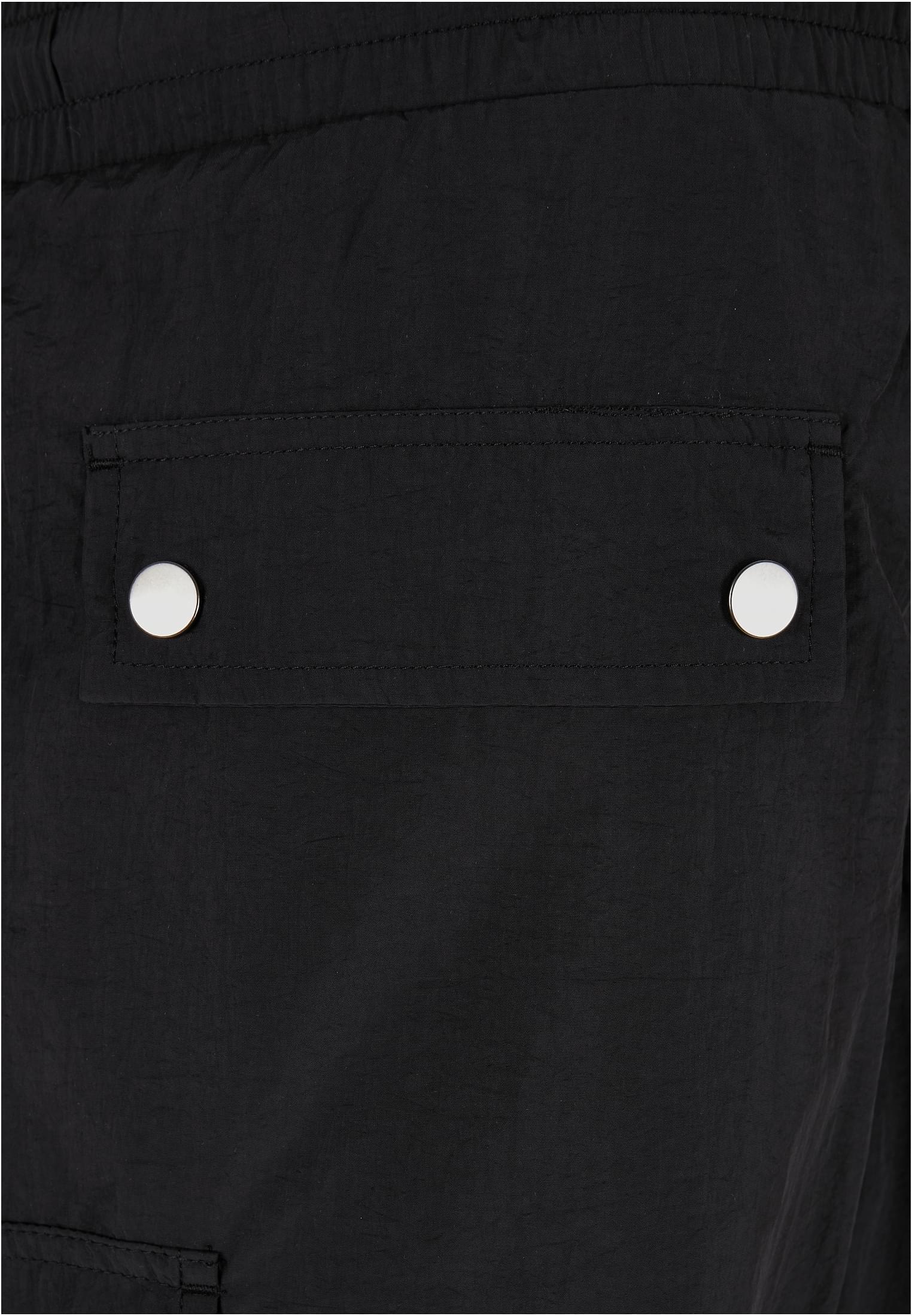 Nylon Cargo Shorts | black