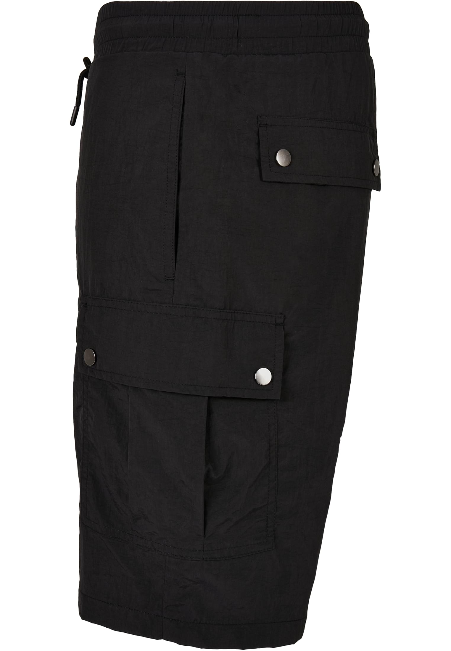 Nylon Cargo Shorts | black