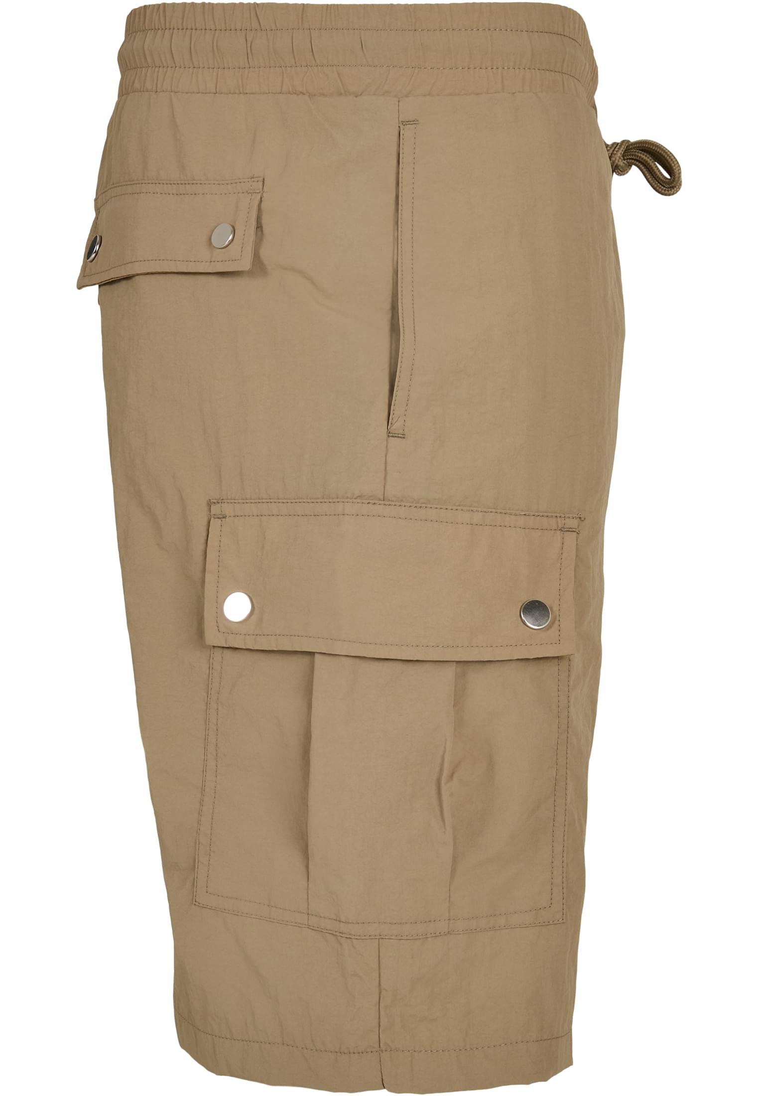 Nylon Cargo Shorts | khaki