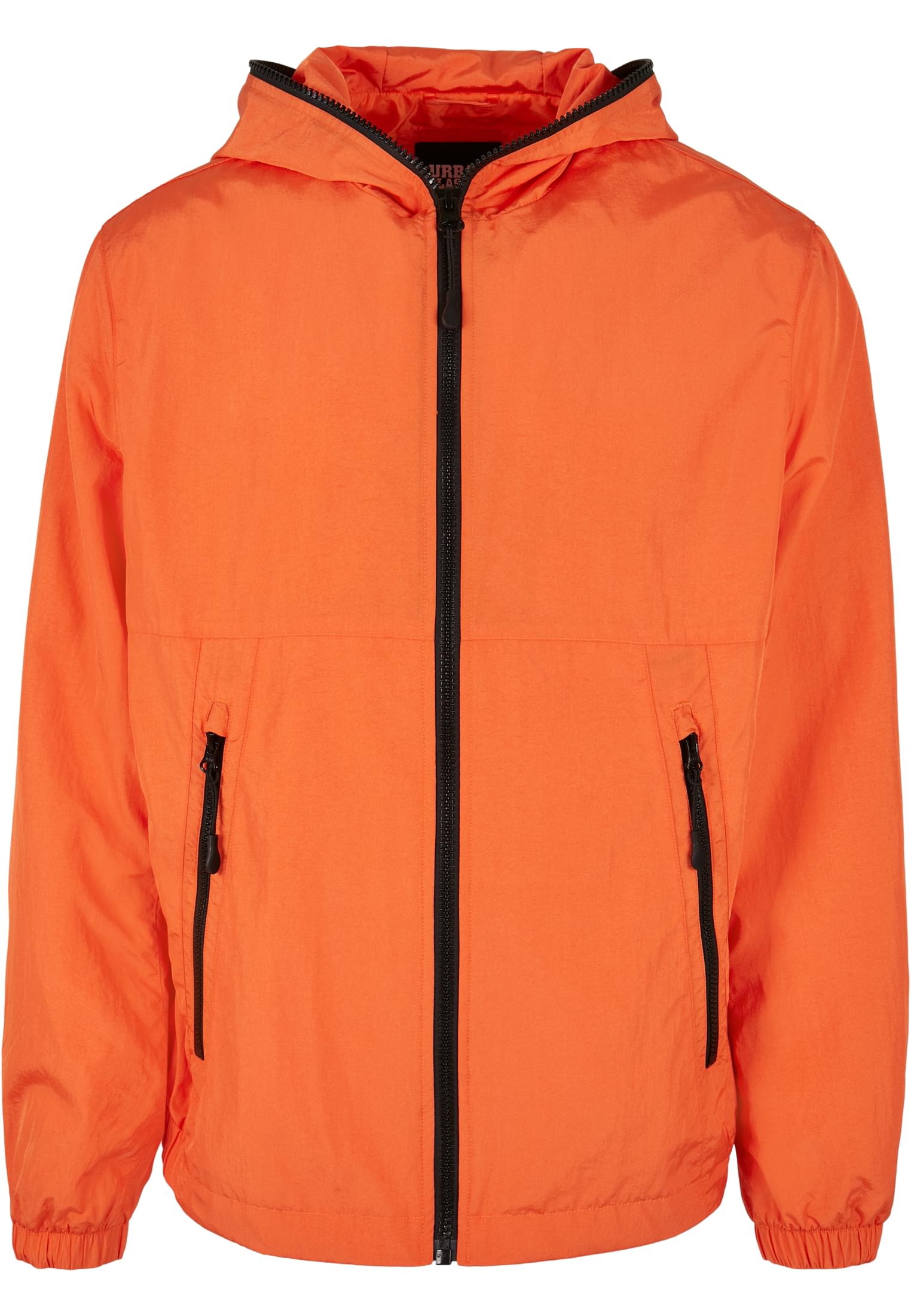 Full Zip Nylon Crepe Jacket | mandarin