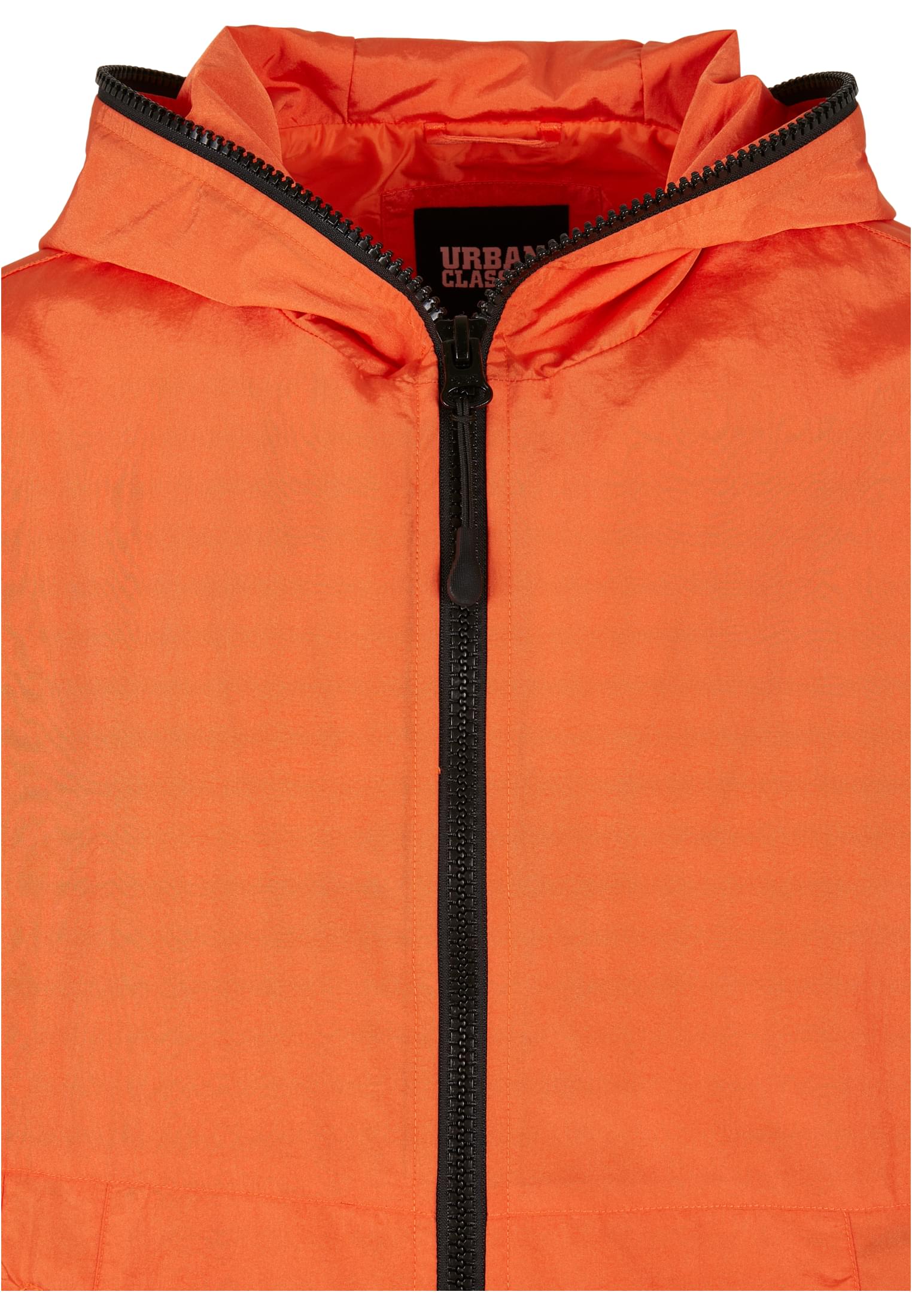 Full Zip Nylon Crepe Jacket | mandarin