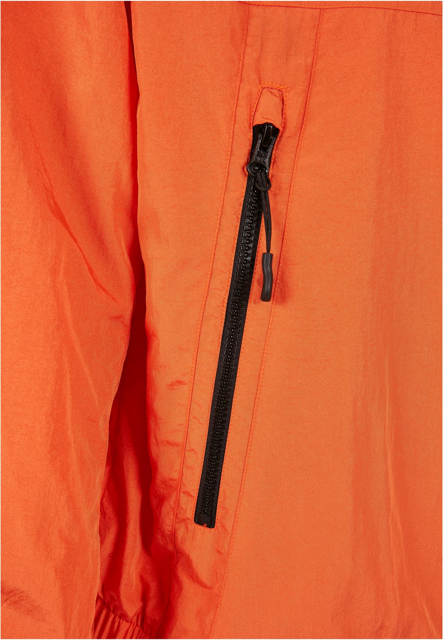 Full Zip Nylon Crepe Jacket | mandarin