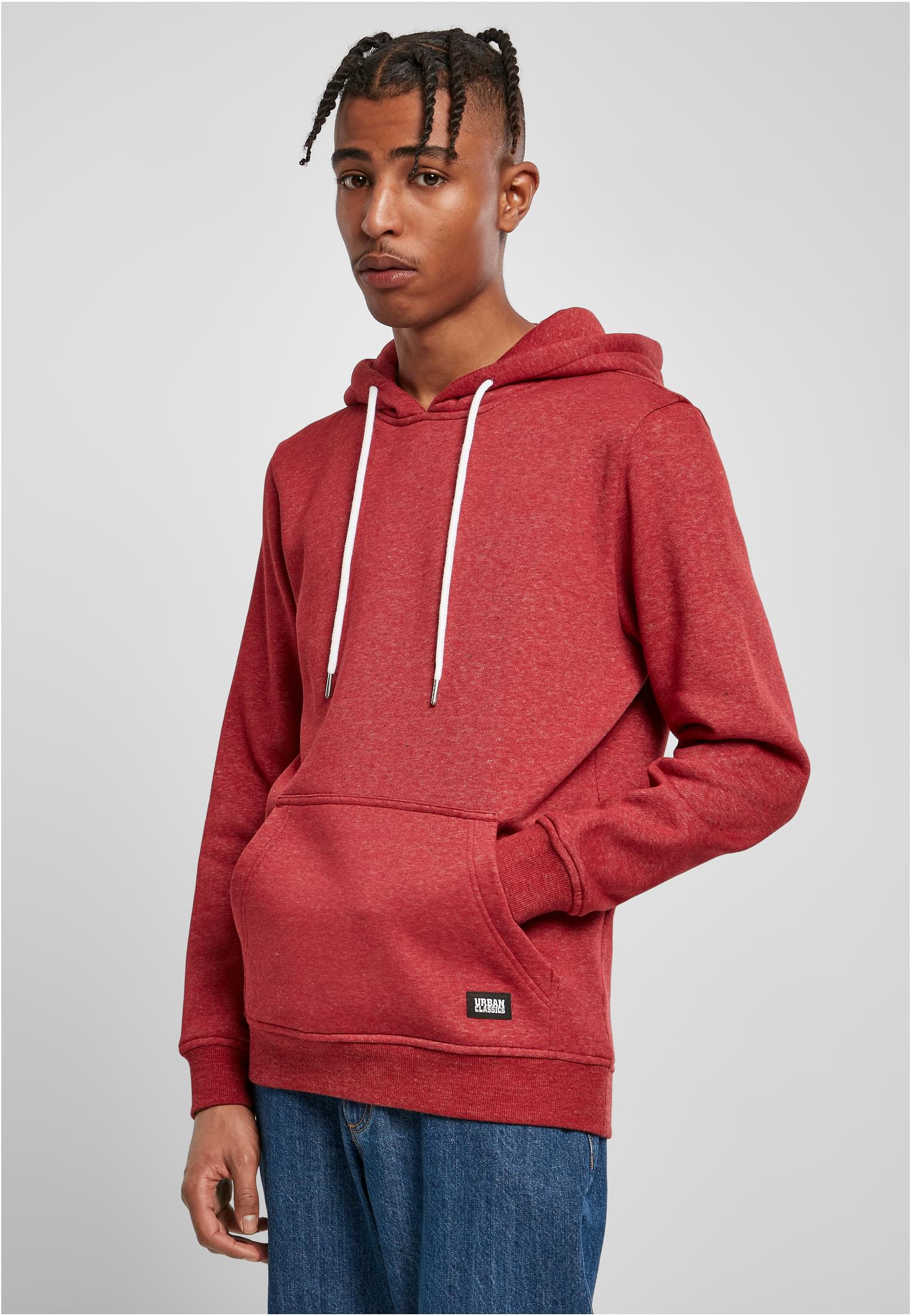 Basic Melange Hoody | bloodstonemelange