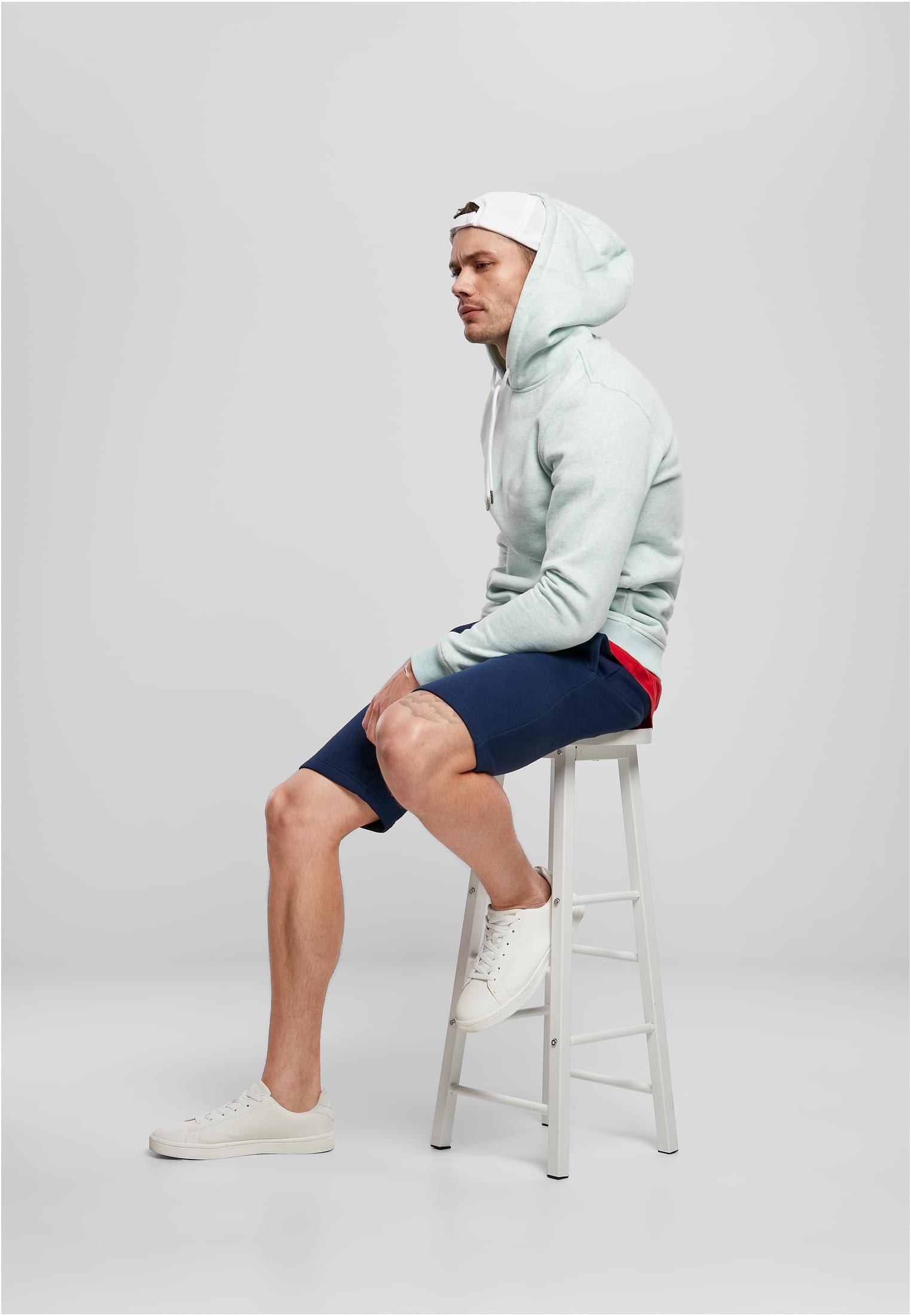 Basic Melange Hoody | aqua melange