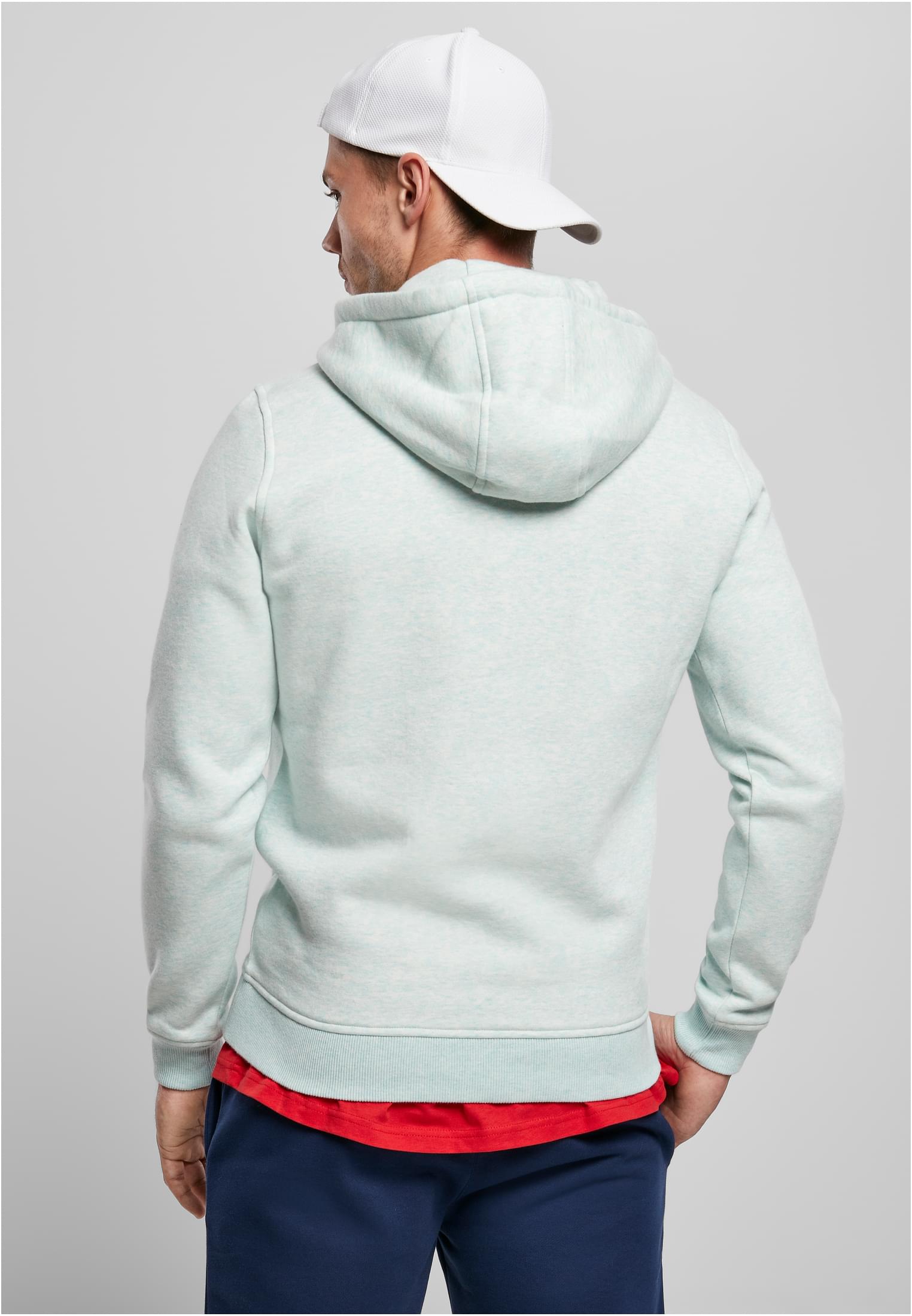 Basic Melange Hoody | aqua melange